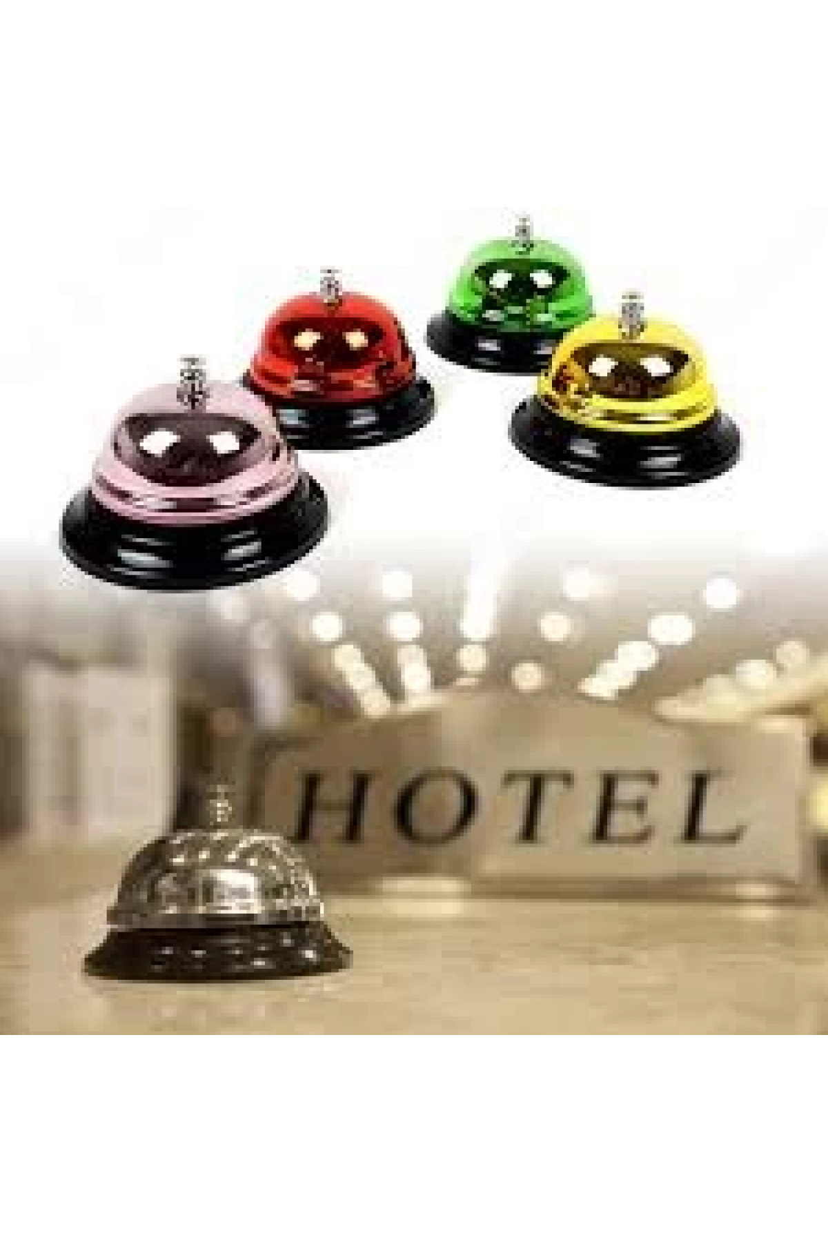 TeknoKesgin Metal Renkli Masa Otel Resepsiyon Zili