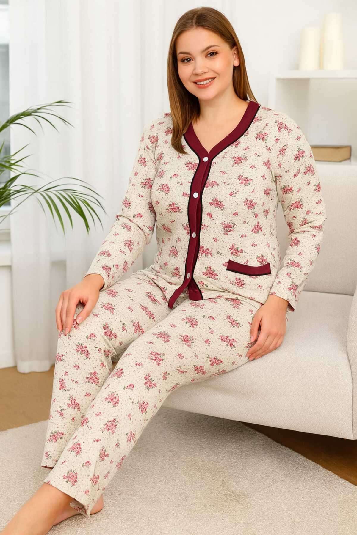 Tenra Geniş Kesim Kadın Pijama Takımı %100 Pamuk