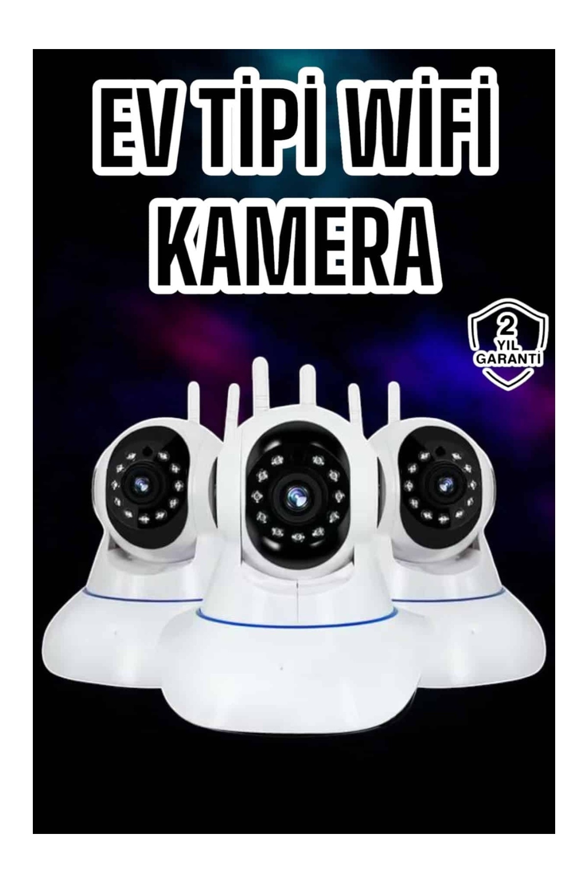 TeknoKesgin Wifi Kamerası Çift Yönlü Bebek Güvenlik Kamerası Gece Görüşlü