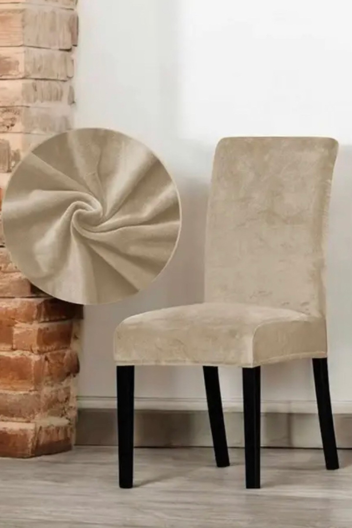 intil Chair Cover Chair Cover Stretch Fabric Stretchable Washable 6Pcs ...