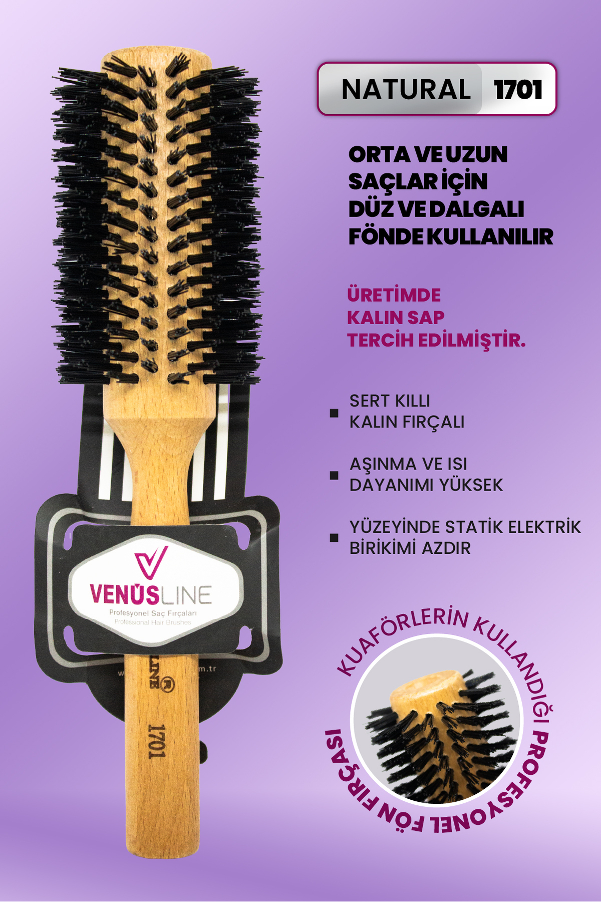 VENÜS LİNE VL Venüsline Professional 1701 – Orta ve Uzun Saçlara