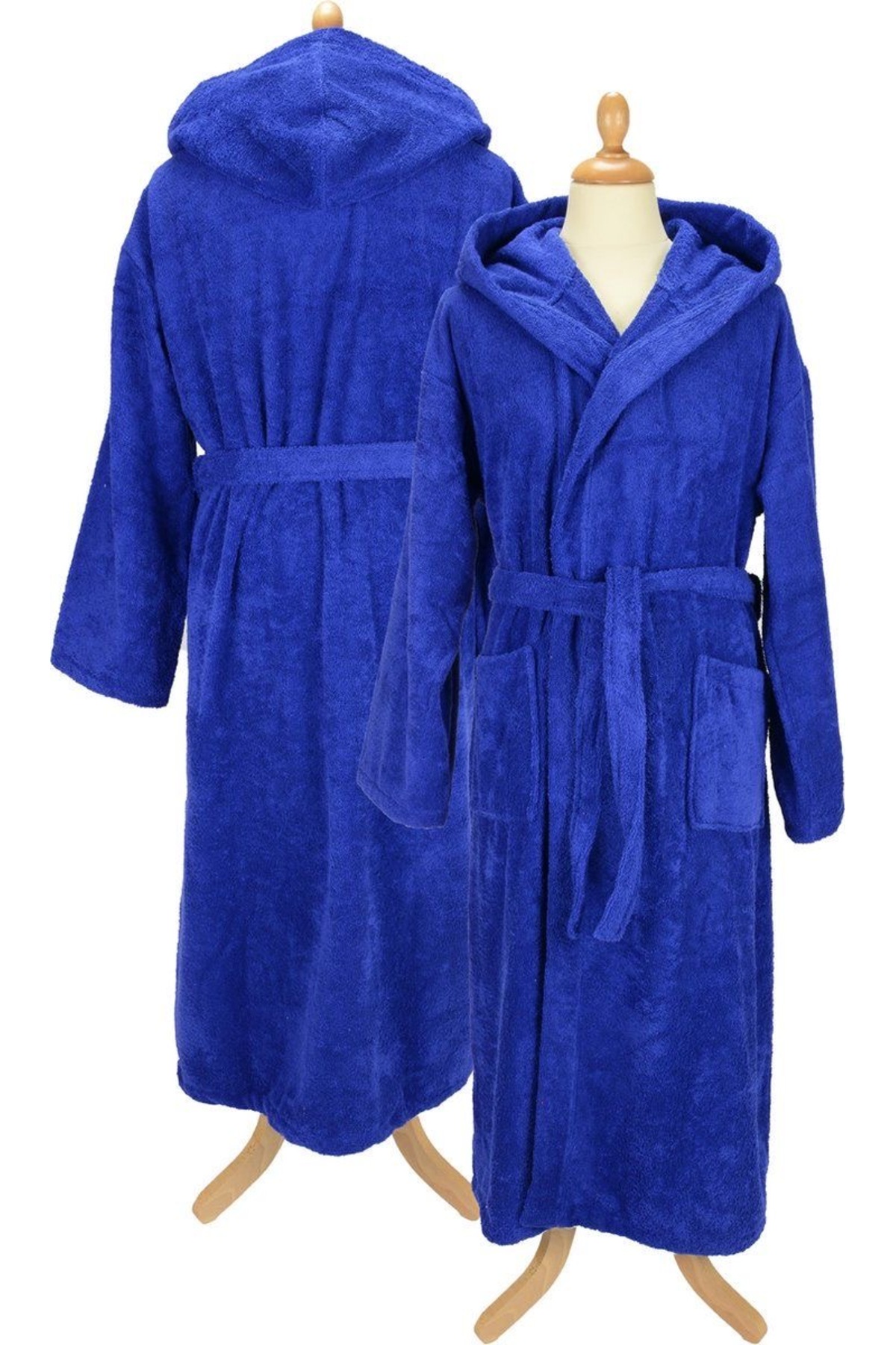 100% Cotton Hooded Women's / Men's Lux Bathrobe