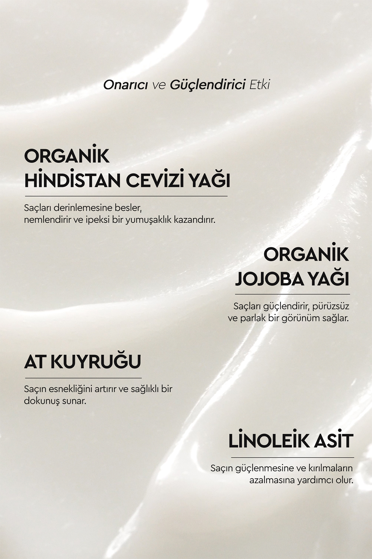 Onarıcı ve Güçlendirici Bitkisel Saç Bakım Serumu - İşlem Görmüş ve Yıpranmış Saçlar — 8699512012155 — تصویر 3 از 8