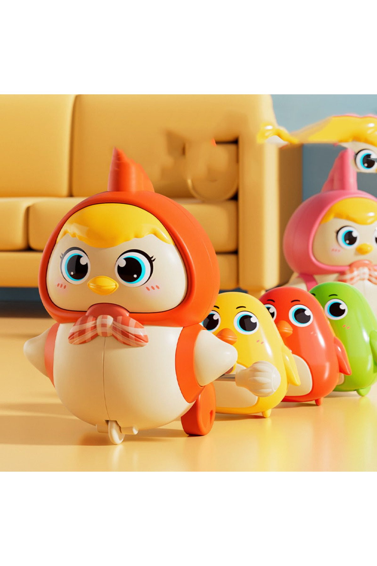 tutobaby Sevimli Mıknatıslı Kurmalı Civcivler fotoğrafı 3 (önizleme)