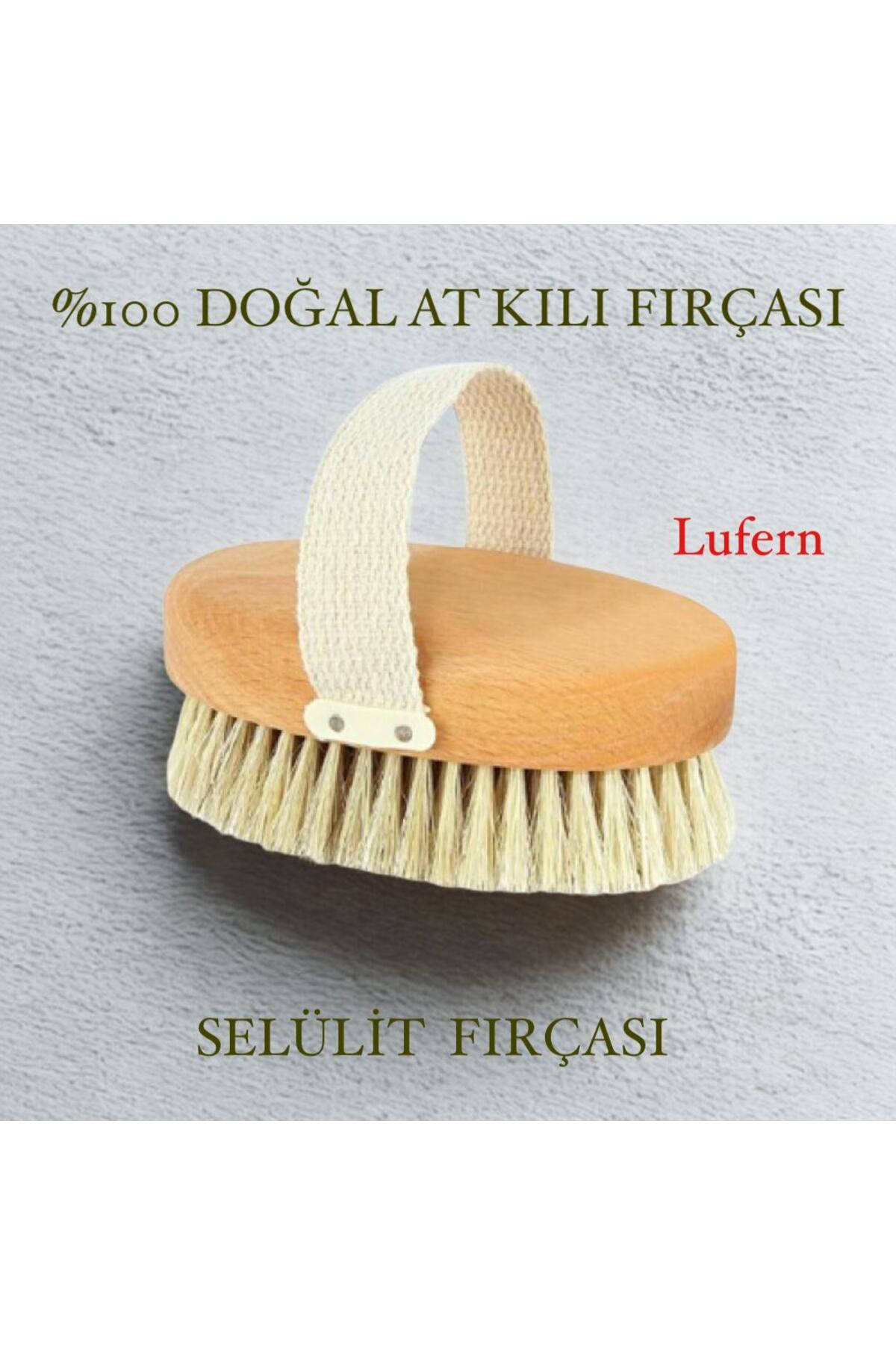 Lufern %100 Doğal At Kılı Selülit Fırçası Çatlak Selülit Ve Batık Tüy Karşıtı Vücut Temizleme Premium — Dayanıklı Çok Amaçlı Kolay Kullanım