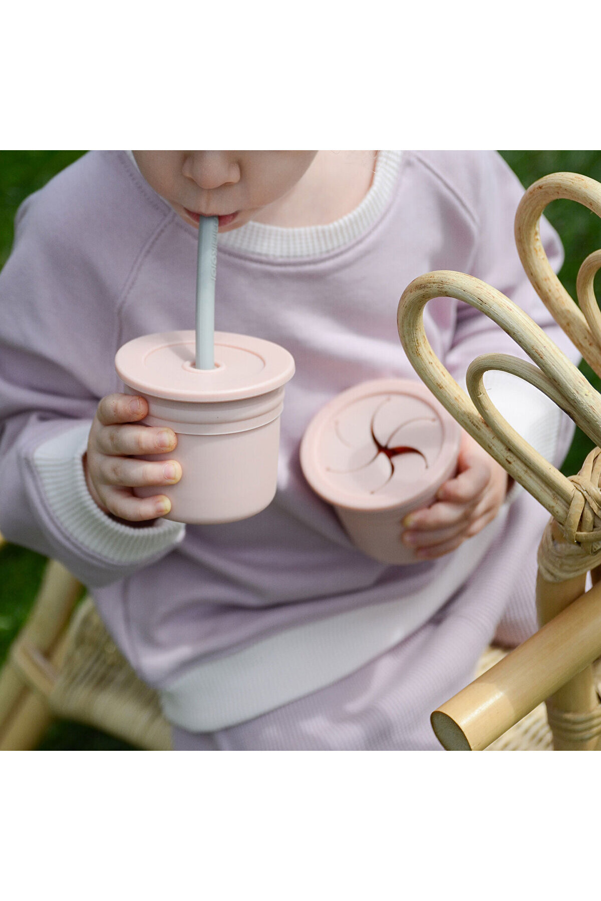 OiOi Ham + Hüp Pinky Pink / Powder Grey fotoğrafı 2 (önizleme)