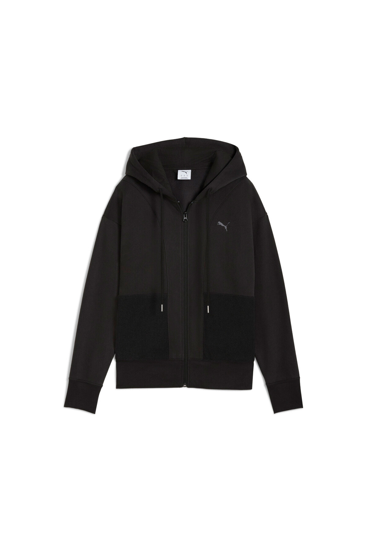 Puma HER Relaxed Full-Zip Hoodie Kadın Siyah Sweatshirt 63301101 görsel 4