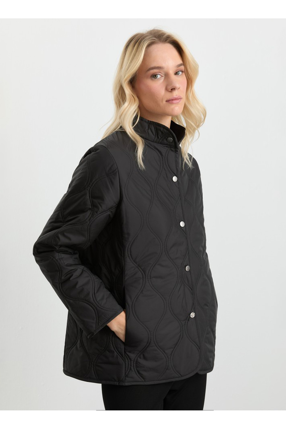 Selen  Siyah Kadın Mont 25KSL6154 - Görsel 2