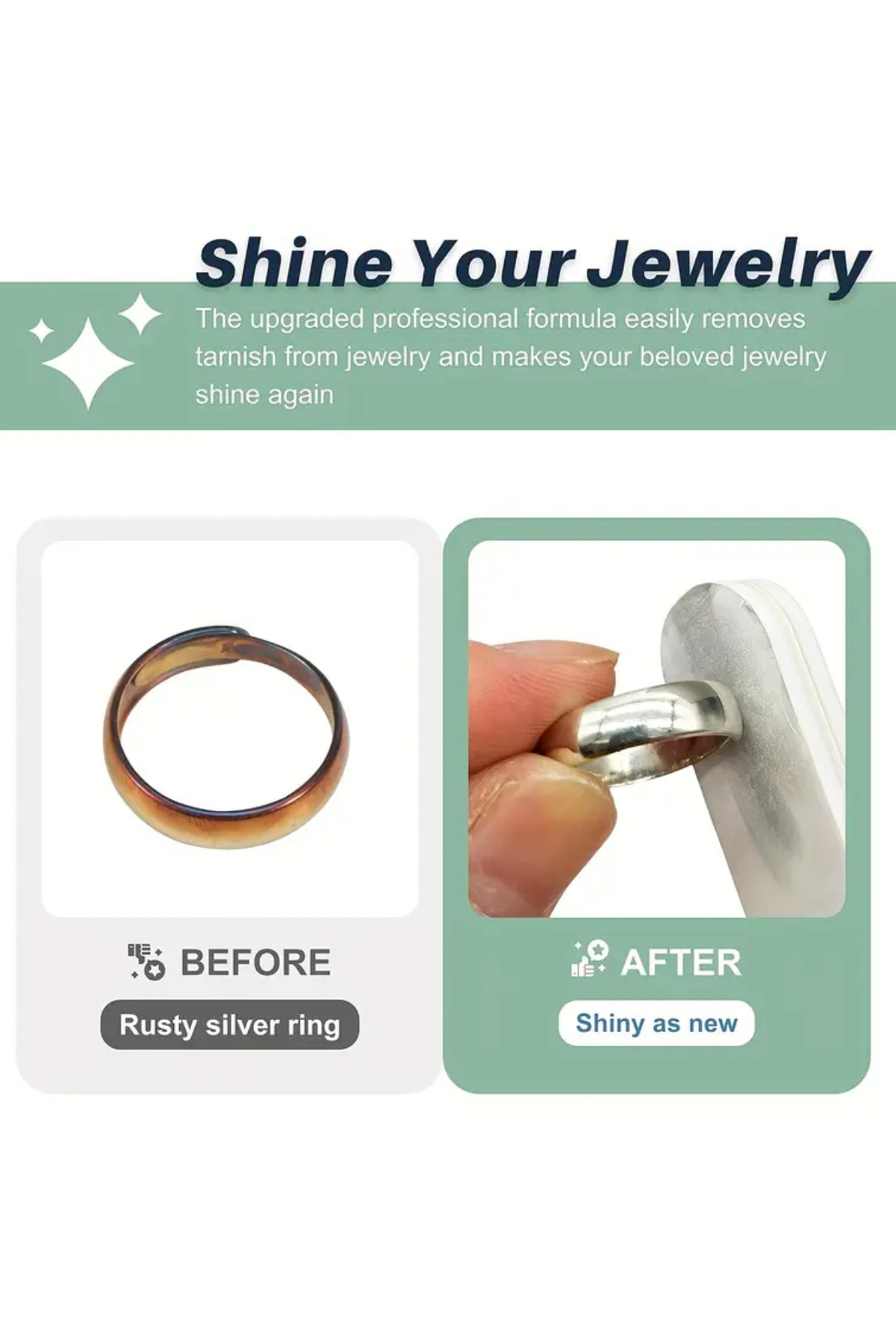 AURİZEX Taşınabilir Takı Parlatma ve Temizleme Çubuğu Gümüş, Altın, Pirinç, Bakır İçin zımparalama Barı