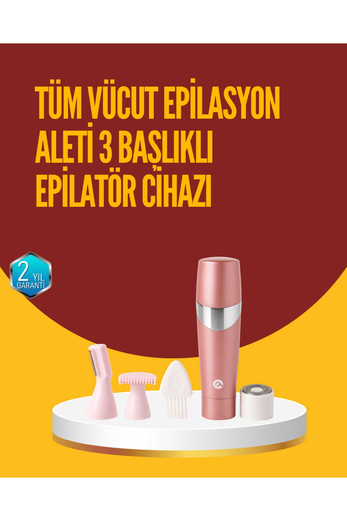 ZERO LAND LVSQVR Acısız ve Hassas Tüy Temizleme Cihazı – (103227) 3 Başlıklı