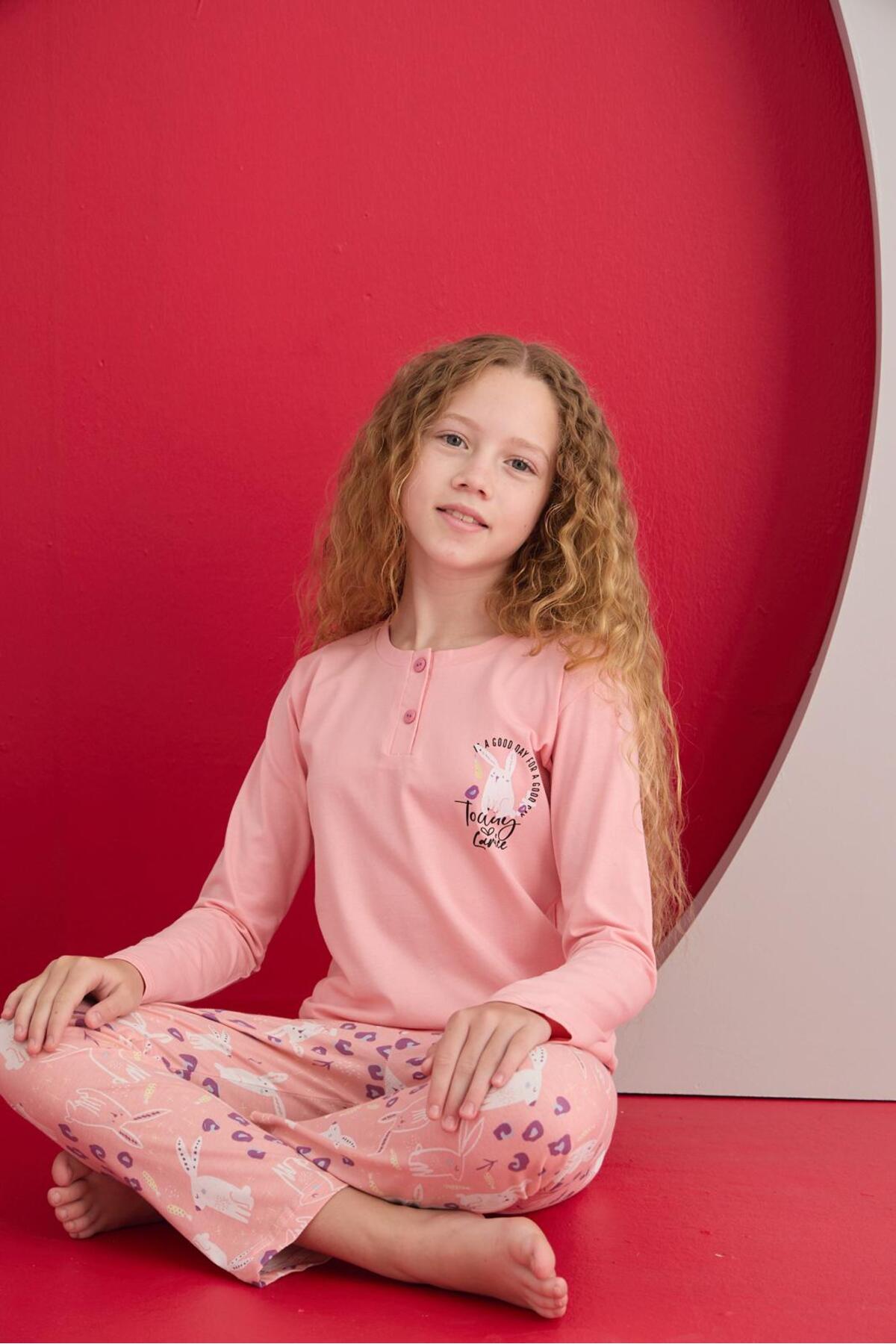 LARİCE KİDS KIZ ÇOCUK UZUN KOL PİJAMA TAKIMI fotoğrafı 2 (önizleme)