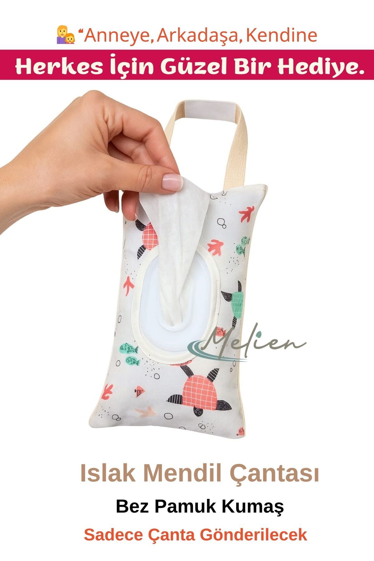 Melien Araba Kamyon Islak Mendil Saklama Çantası Evde İşte Seyahatte Bebek Arabasında Islak Mendil Kutusu fotoğrafı 2 (önizleme)