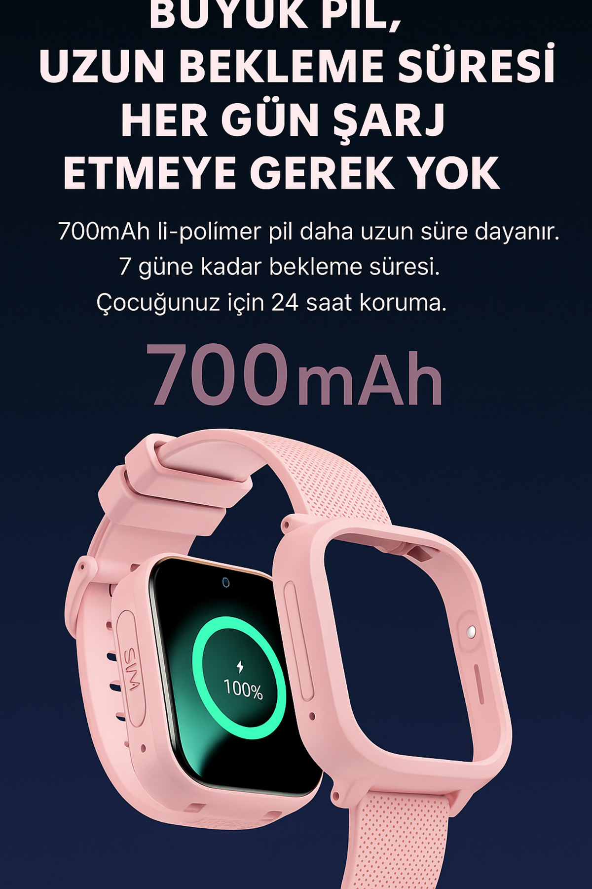 qasul Sim Kartlı GPS'Lİ Kameralı Görüntülü Görüşmeli Çocuk Güvenliği İçin Akıllı Saat fotoğrafı 4 (önizleme)