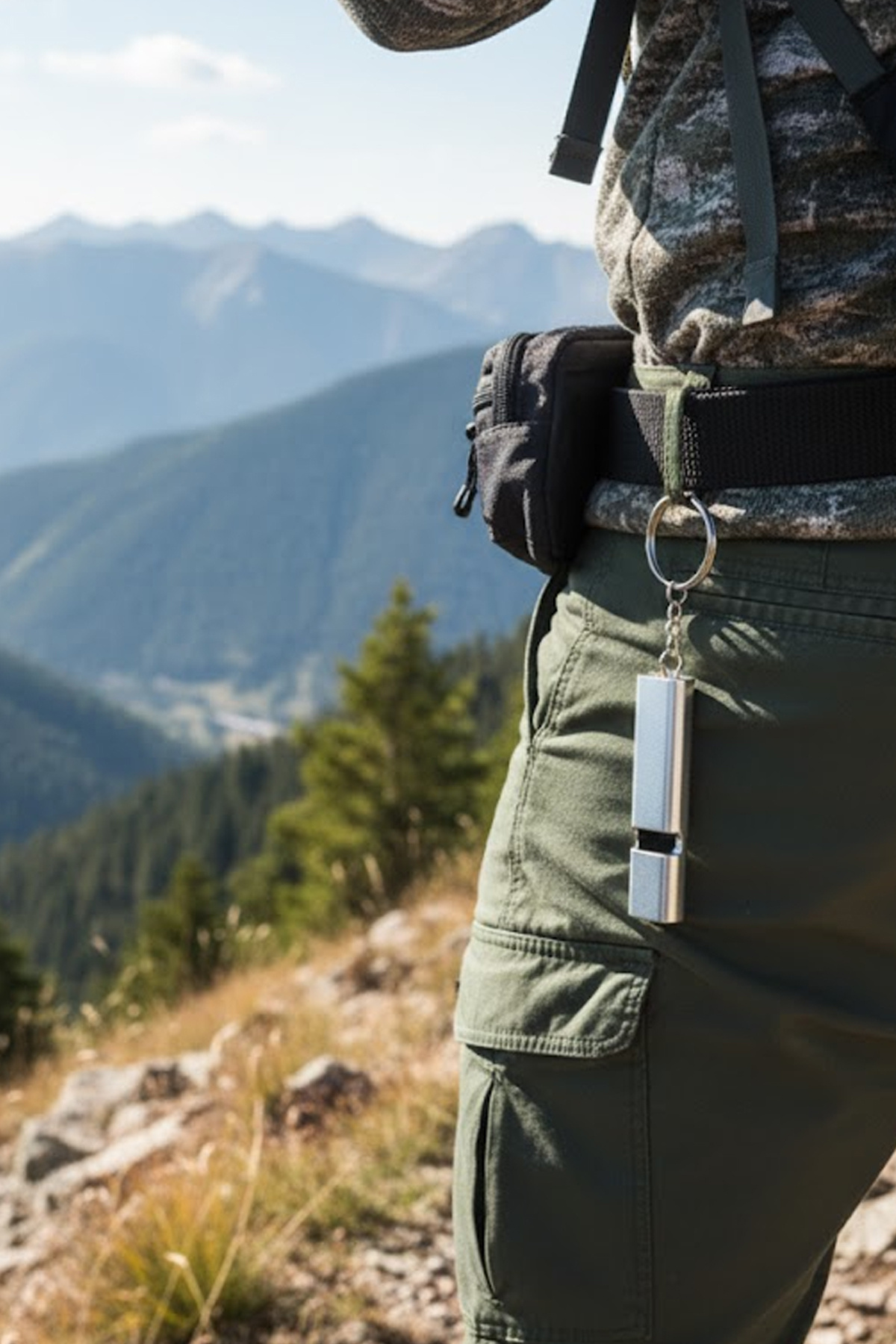 ThenTech Yüksek Sesli Alüminyum SOS Düdük Anahtarlık Kamp ve Acil Durum İçin Hayat Kurtaran Çözüm