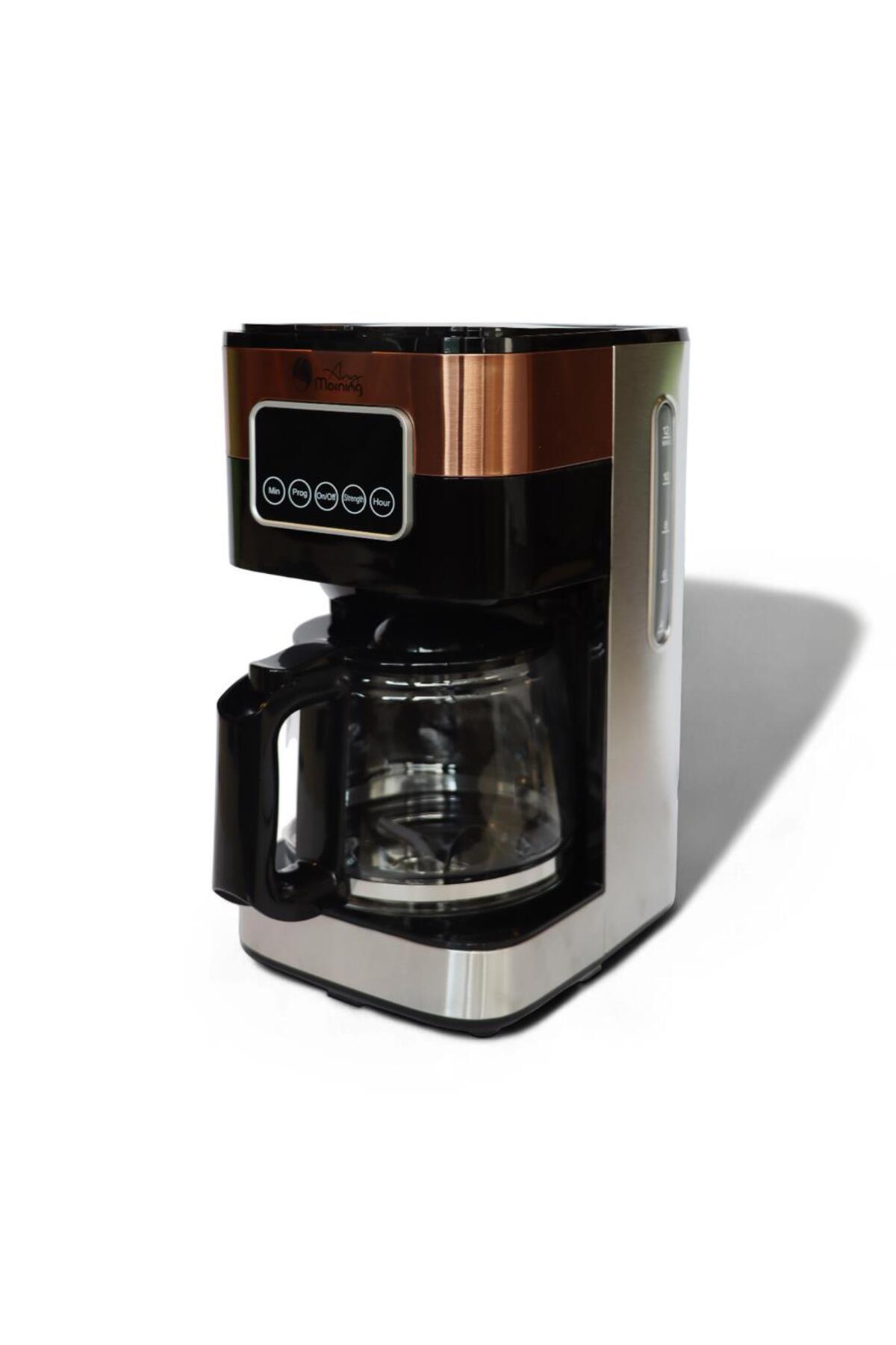 Any Morning SH21615S Dokunmatik Ekranlı Zaman ve Aroma Ayarlı Filtre Kahve Makinesi Bakır Rengi