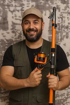 KURUDO GOOCAMP 6000 HOBİ KIYI OLTA SETİ - 300 CM (KAMIŞ+MAKİNE)