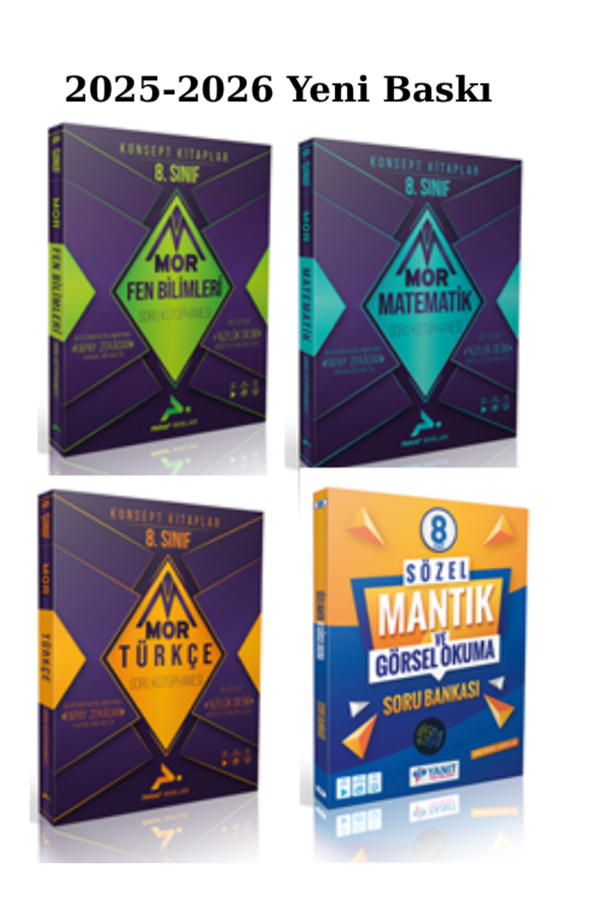 Paraf Yayınları Paraf 8.Sınıf Mor Türkçe-Matematik-Fen Soru