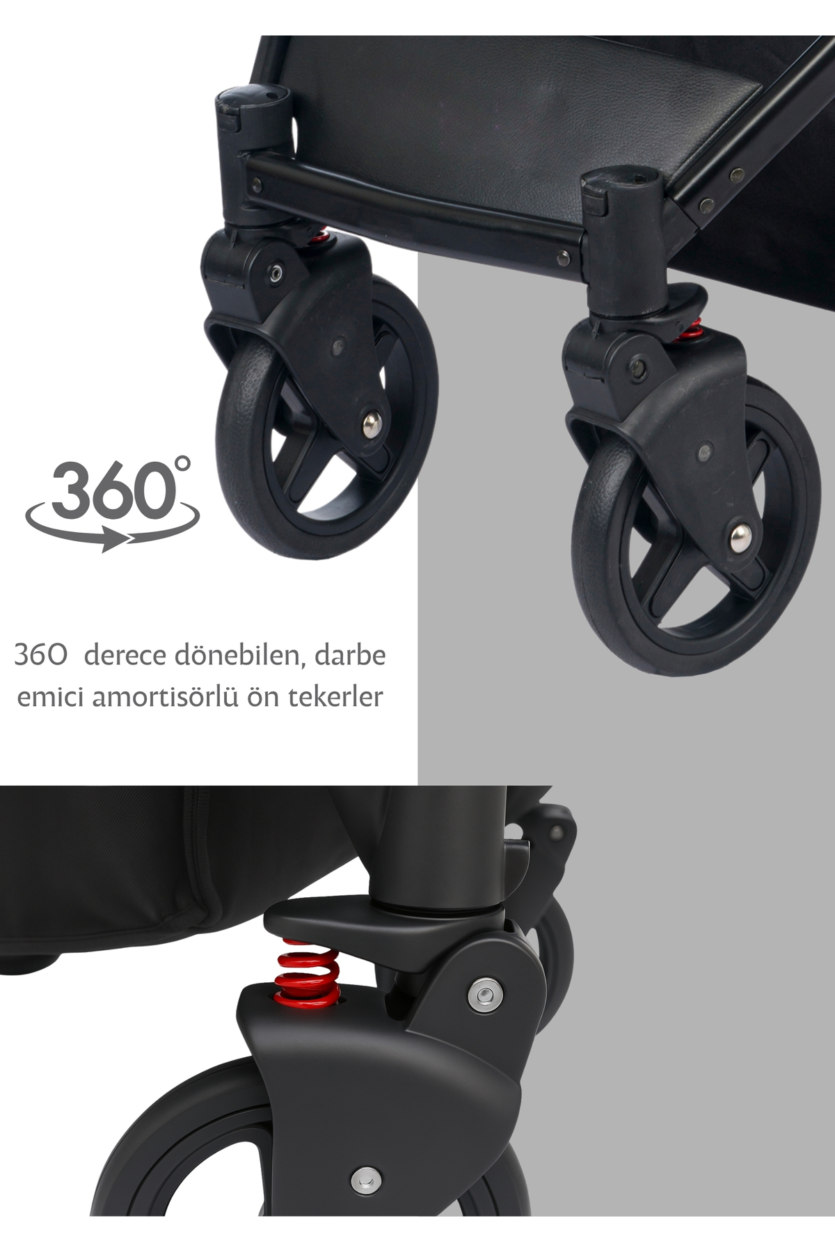 BEBEGOLD Truva Travel Sistem Bebek Arabası PUSETSİZ fotoğrafı 5 (önizleme)