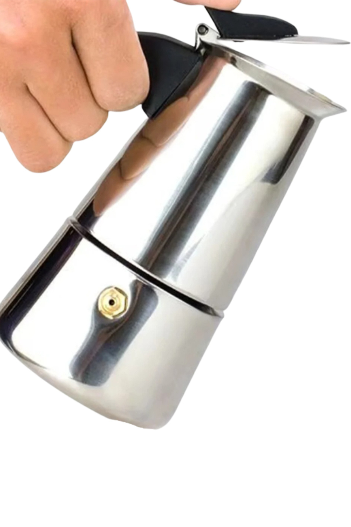 SİLVERROOM Espresso Maker Çelik Ocak Üstü