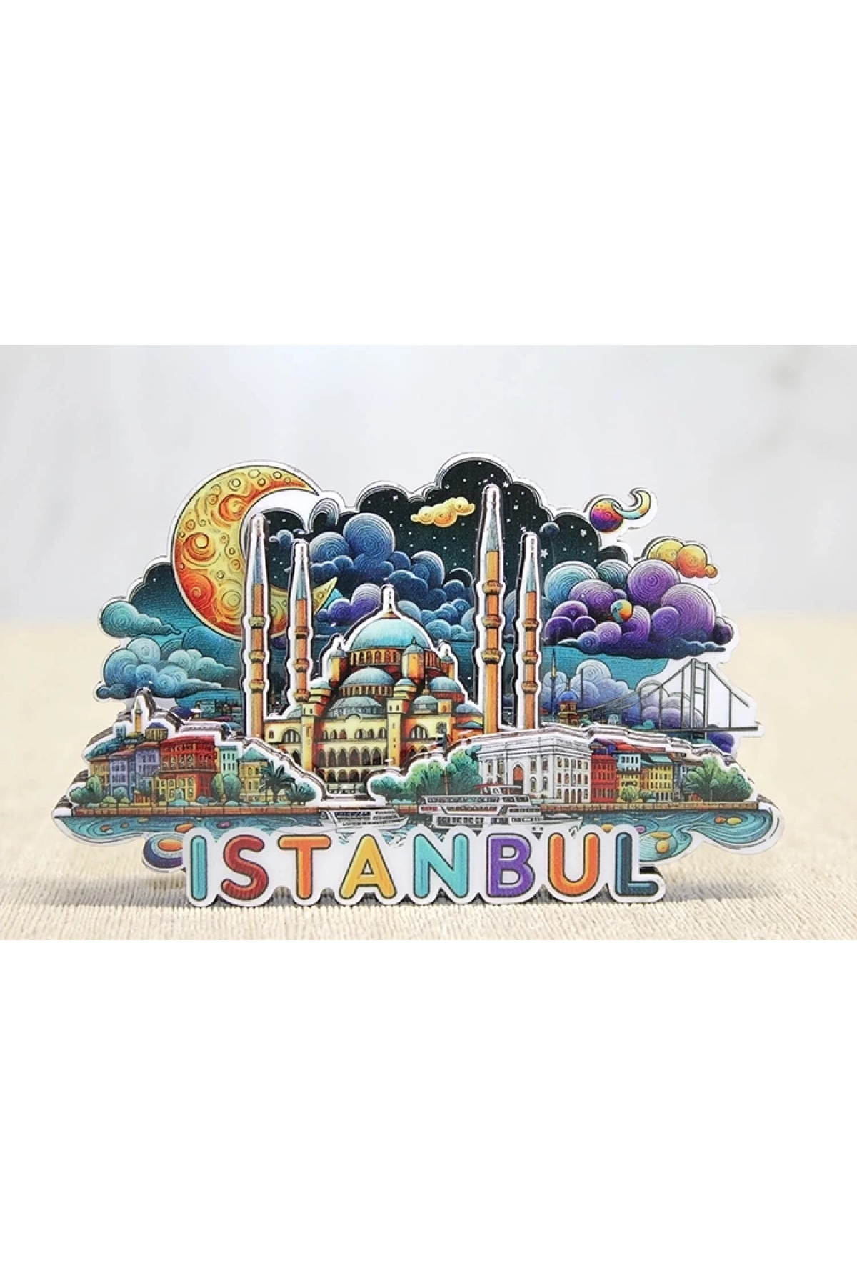 TeknoKesgin Ahşap İstanbul Temalı Magnet Alk4599