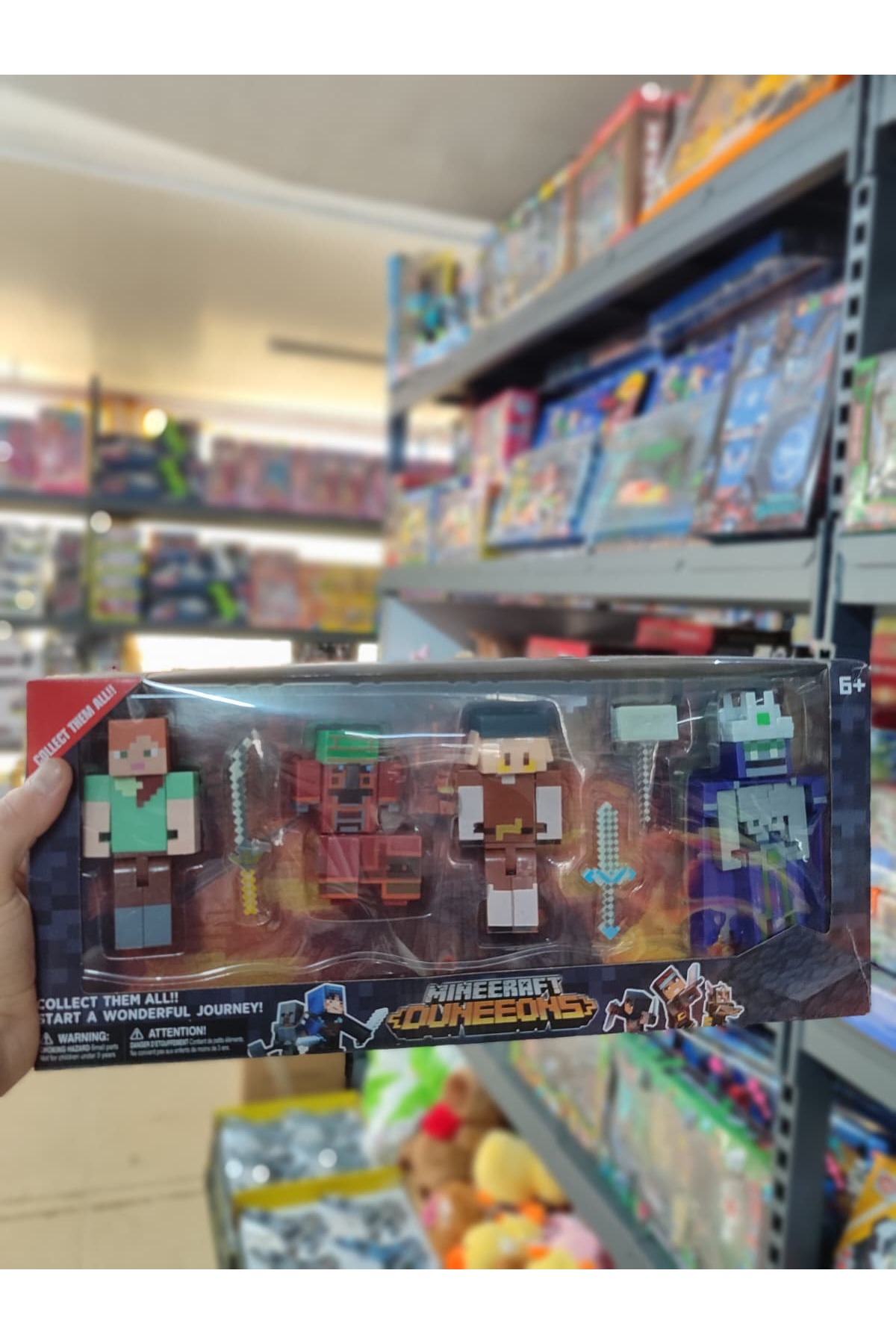 VARDEM OYUNCAK Minecraft Dungeons Aksiyon Figürleri Seti - 4'lü