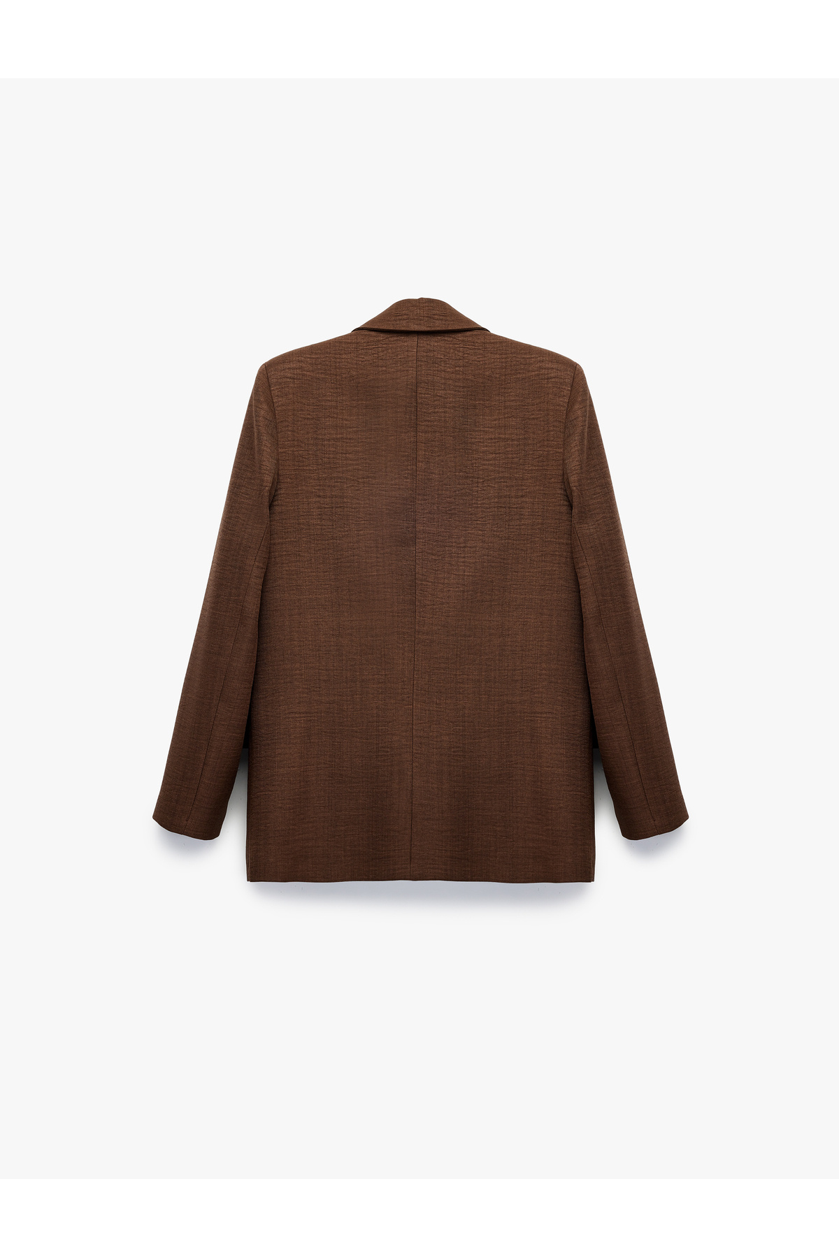 Koton  Cep Detaylı Düğmeli Uzun Kollu Kruvaze Yaka Blazer Ceket - Görsel 4