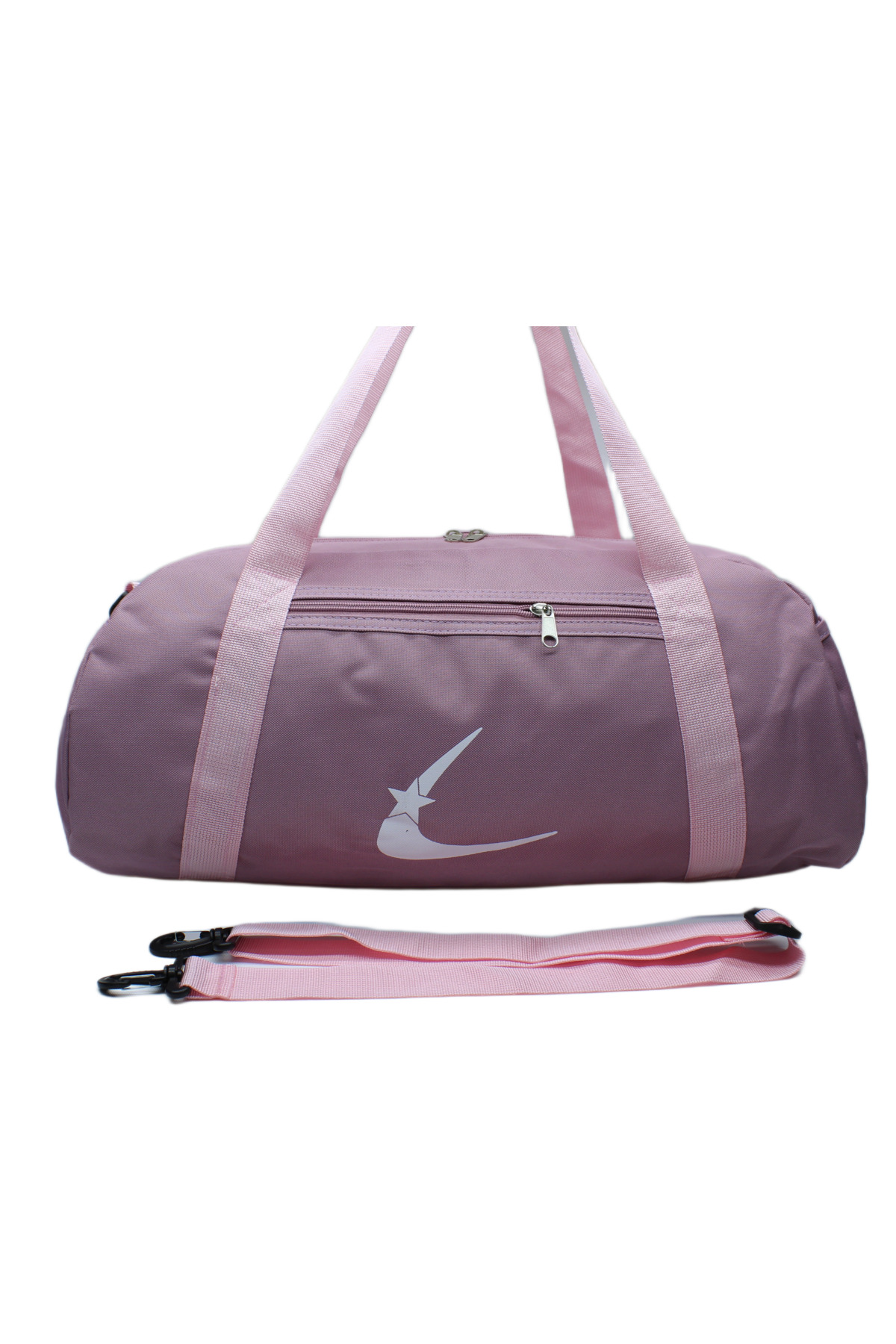 LaddyCo Lavanta Renkli Spor Çantası Seyahat Çantası Ve Fitness Çantası görsel 2