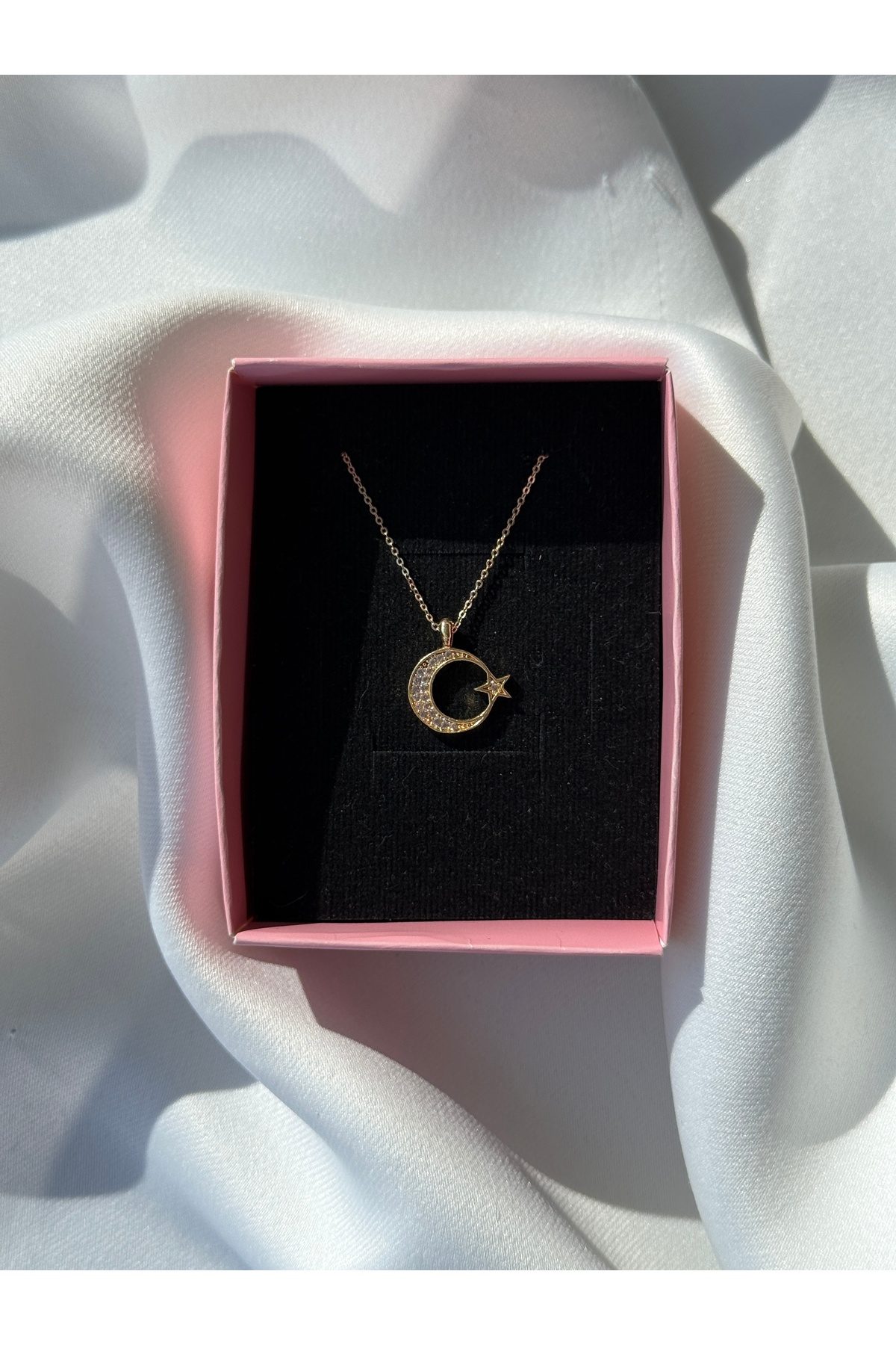 Ay & Yıldız Kolye — Gold 3