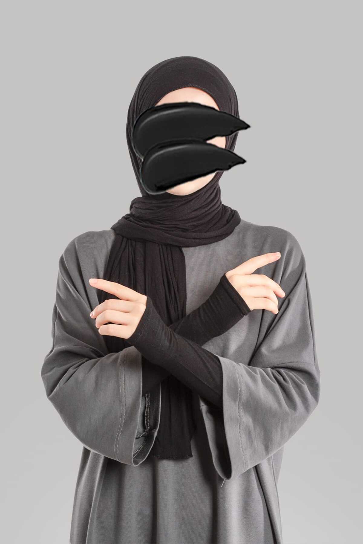 Emare  Parmaklı Kolluk - Siyah - Görsel 4