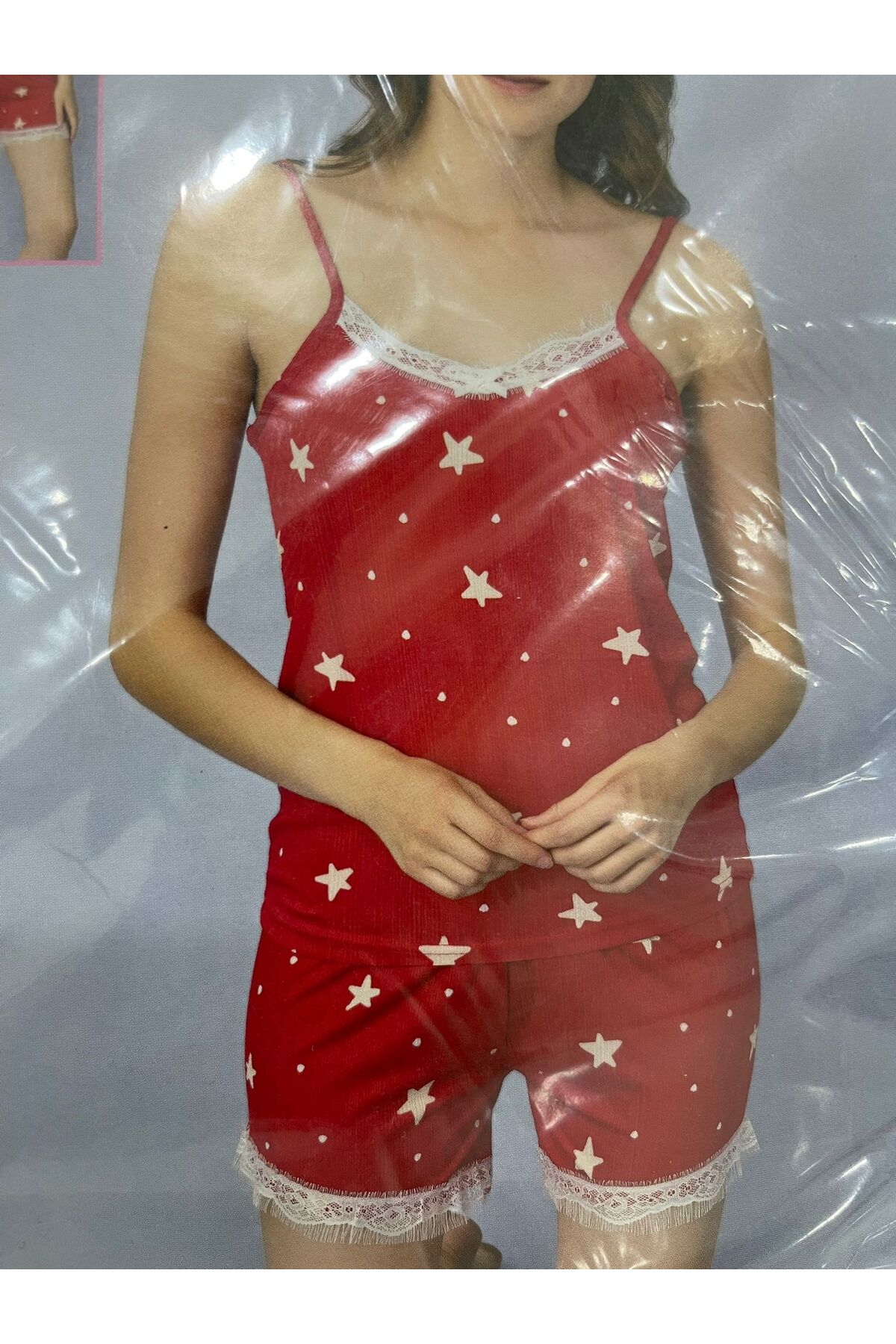 Online Kadın gecelik şortlu askılı takim