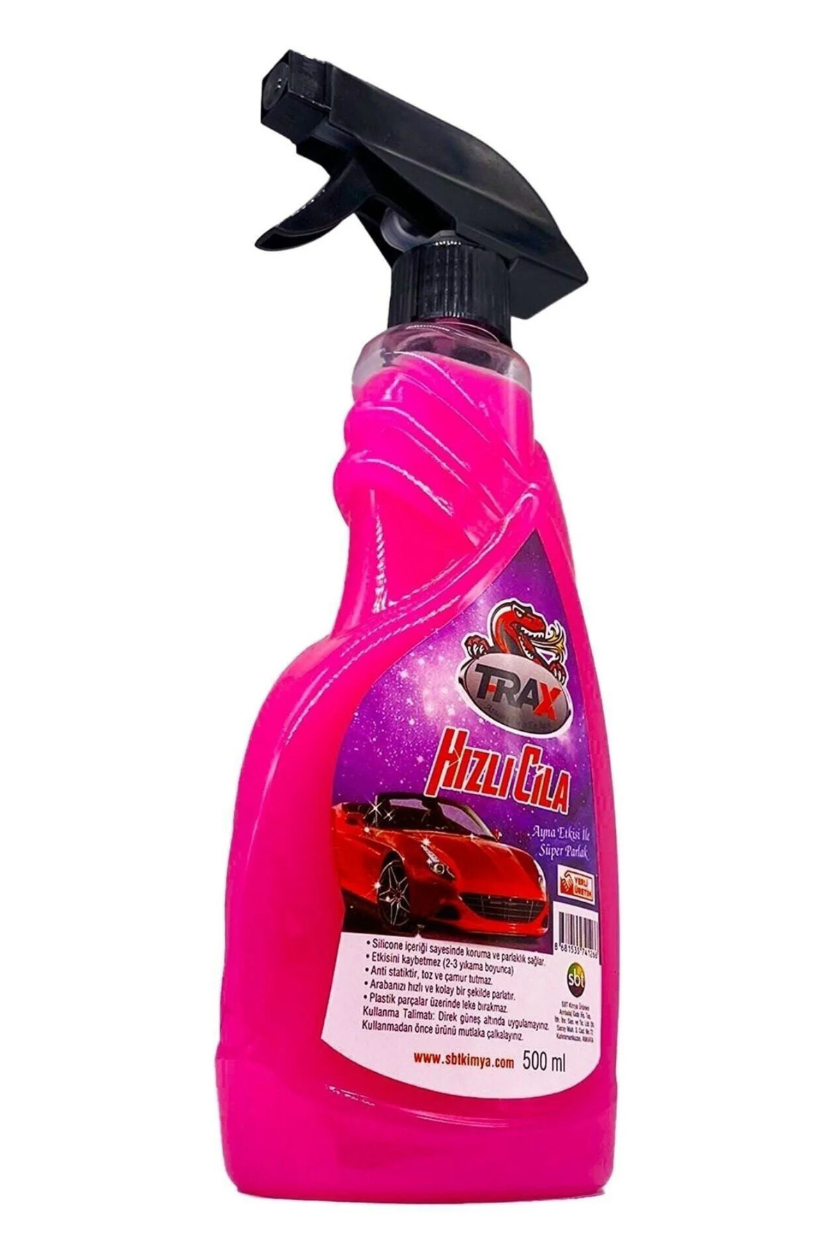 TRAX Araba Oto Hızlı Cila Sprey Cila Boya 500ml Hızlıcila