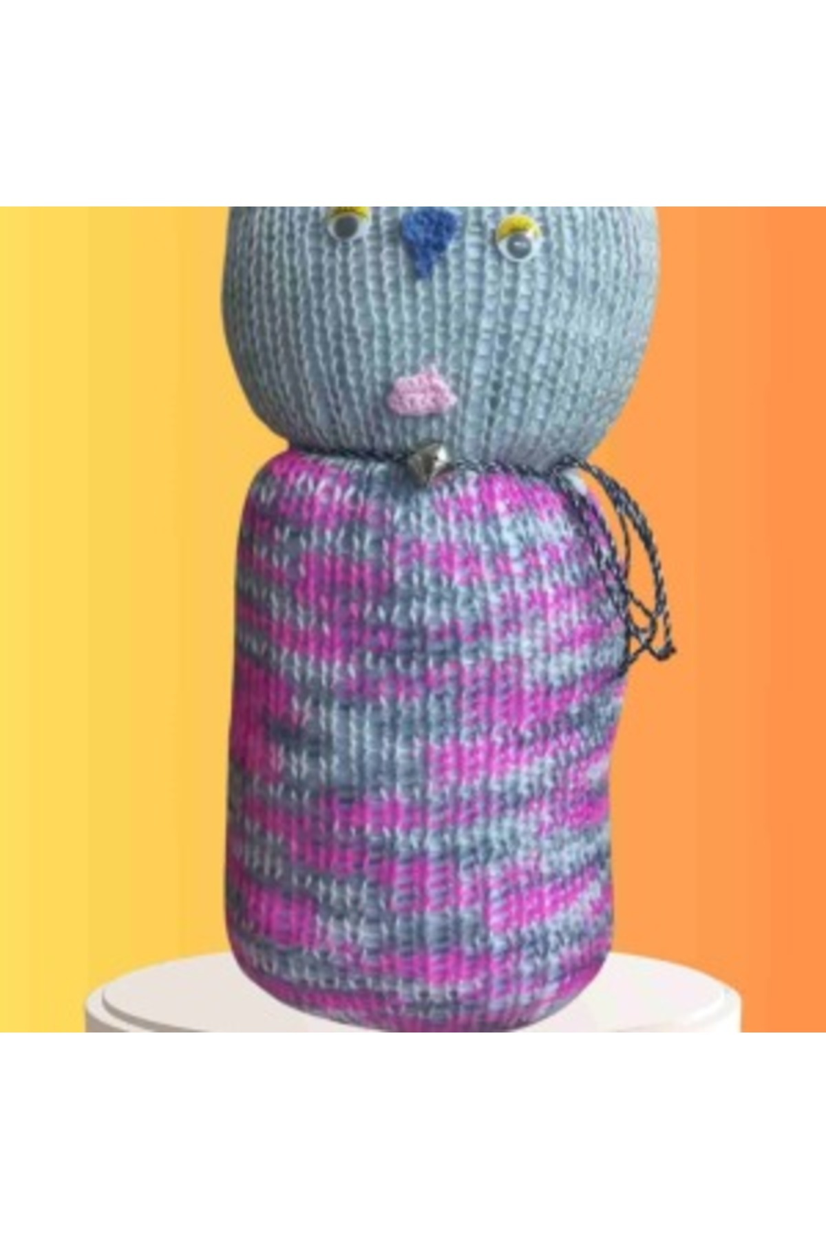 MAGNORA Tıkırık Örgü Yastık Uyku Ve Oyun Arkadaşı Boncuk - 35 Cm