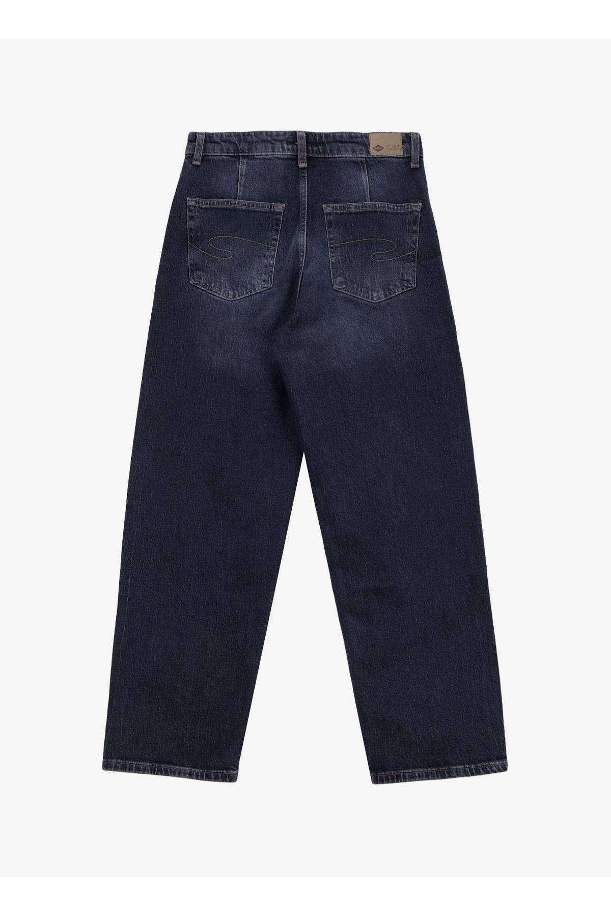 Lee Cooper Yüksek Bel Ankle Paça Bol Kesim Antrasit Kadın Denim