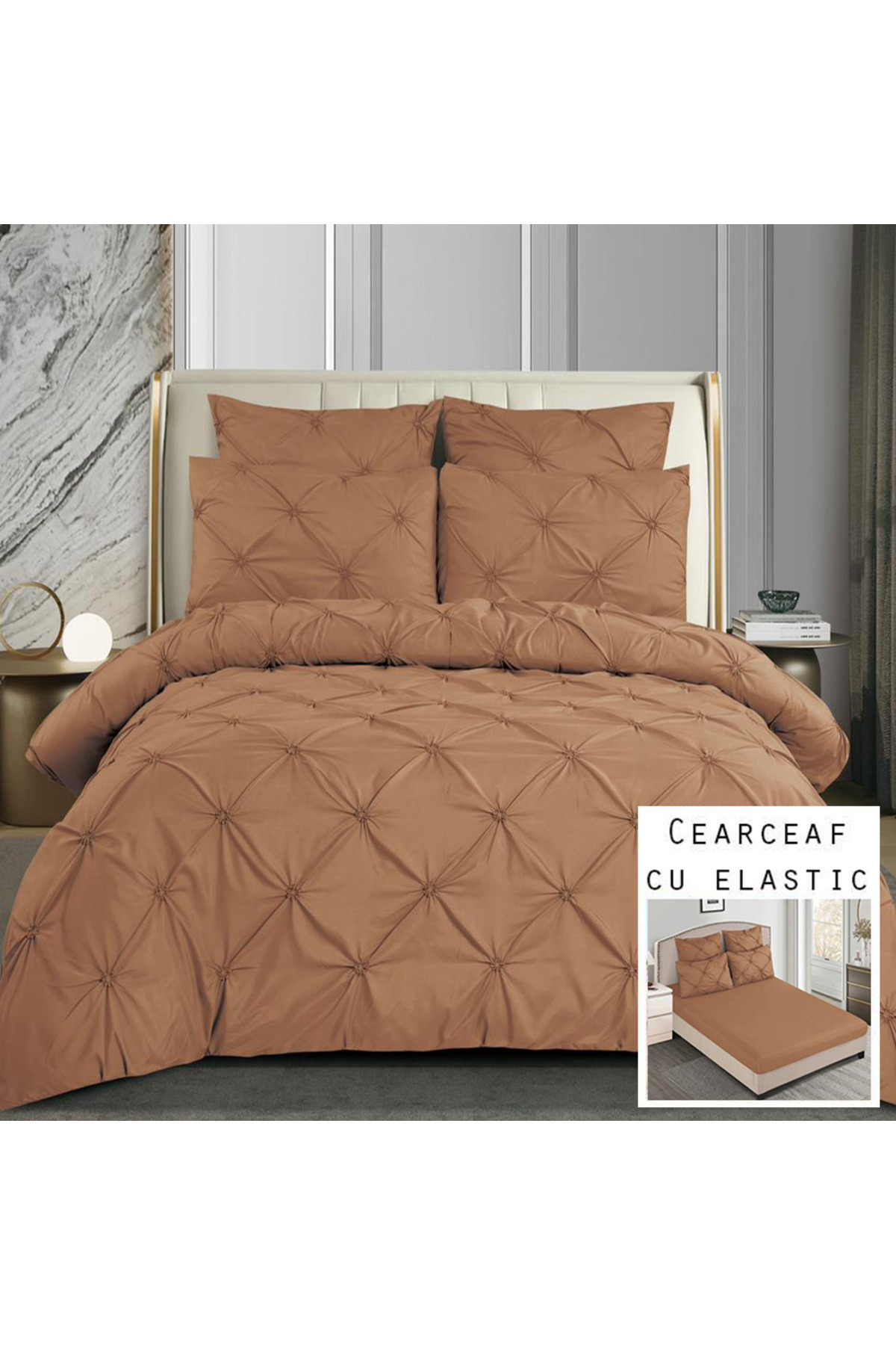 Patul 6 τεμάχια σεντόνια, λεπτό βαμβάκι, θειούχο, διπλό κρεβάτι, 2 άτομα, εντ...