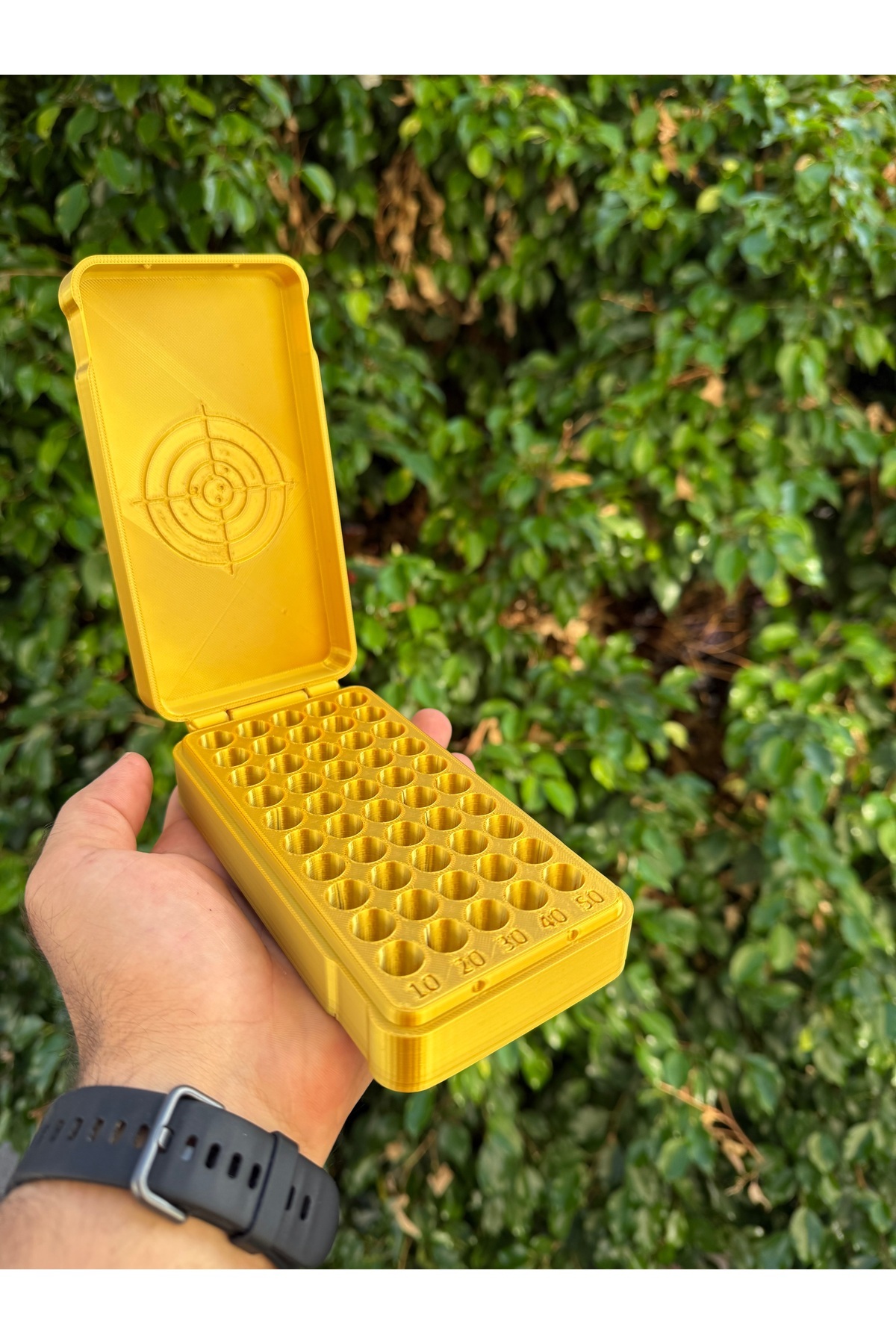 Nebron 9 MM Mermi Kutusu-50 Adet Kapasiteli-9x19 Mm Mermi Kutusu-Mühimmat Kutusu-Sert Plastik