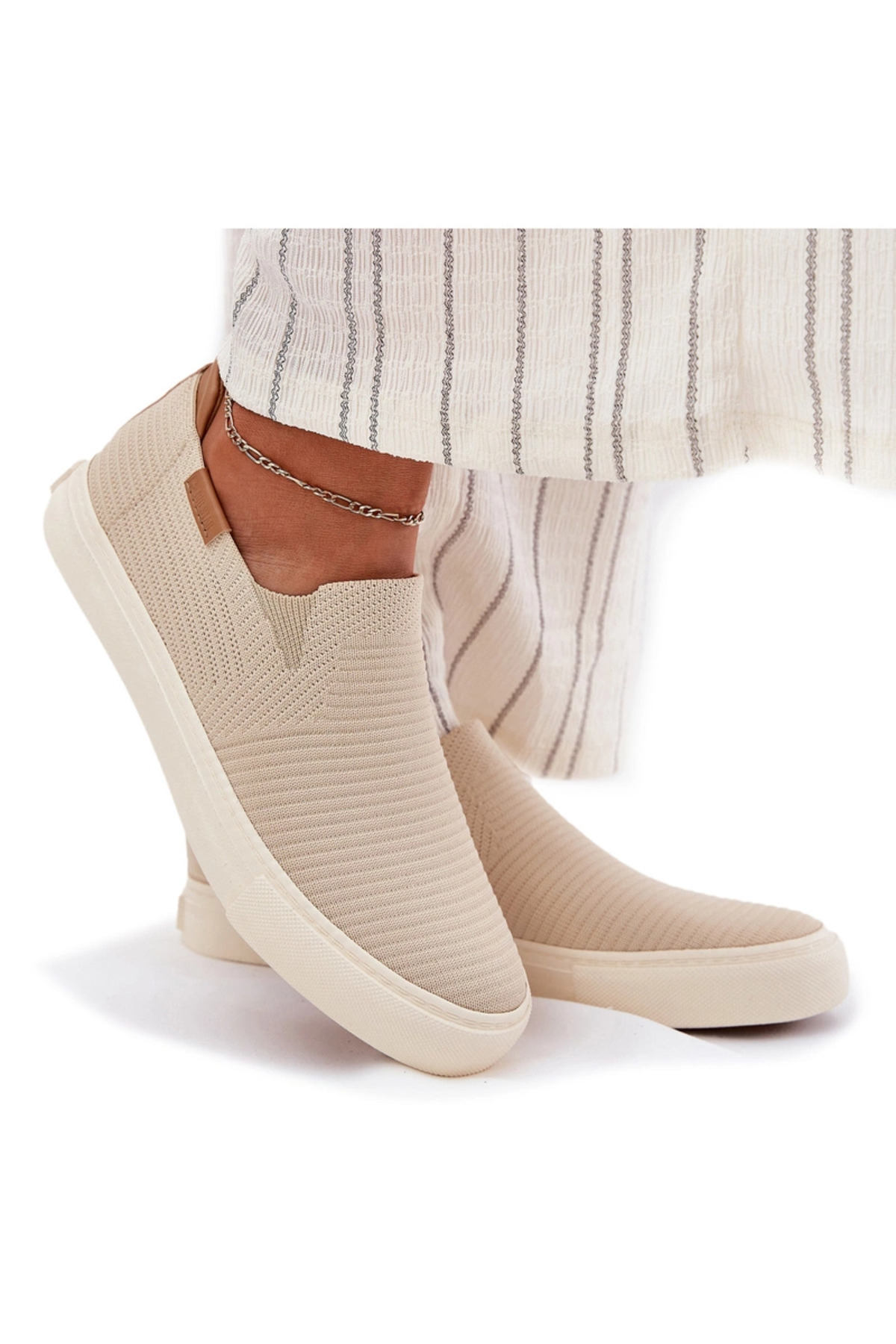 Big Star Shoes Adidași Femei Slip-on Big Star Rr274721 Bej 37 Femeie - 37