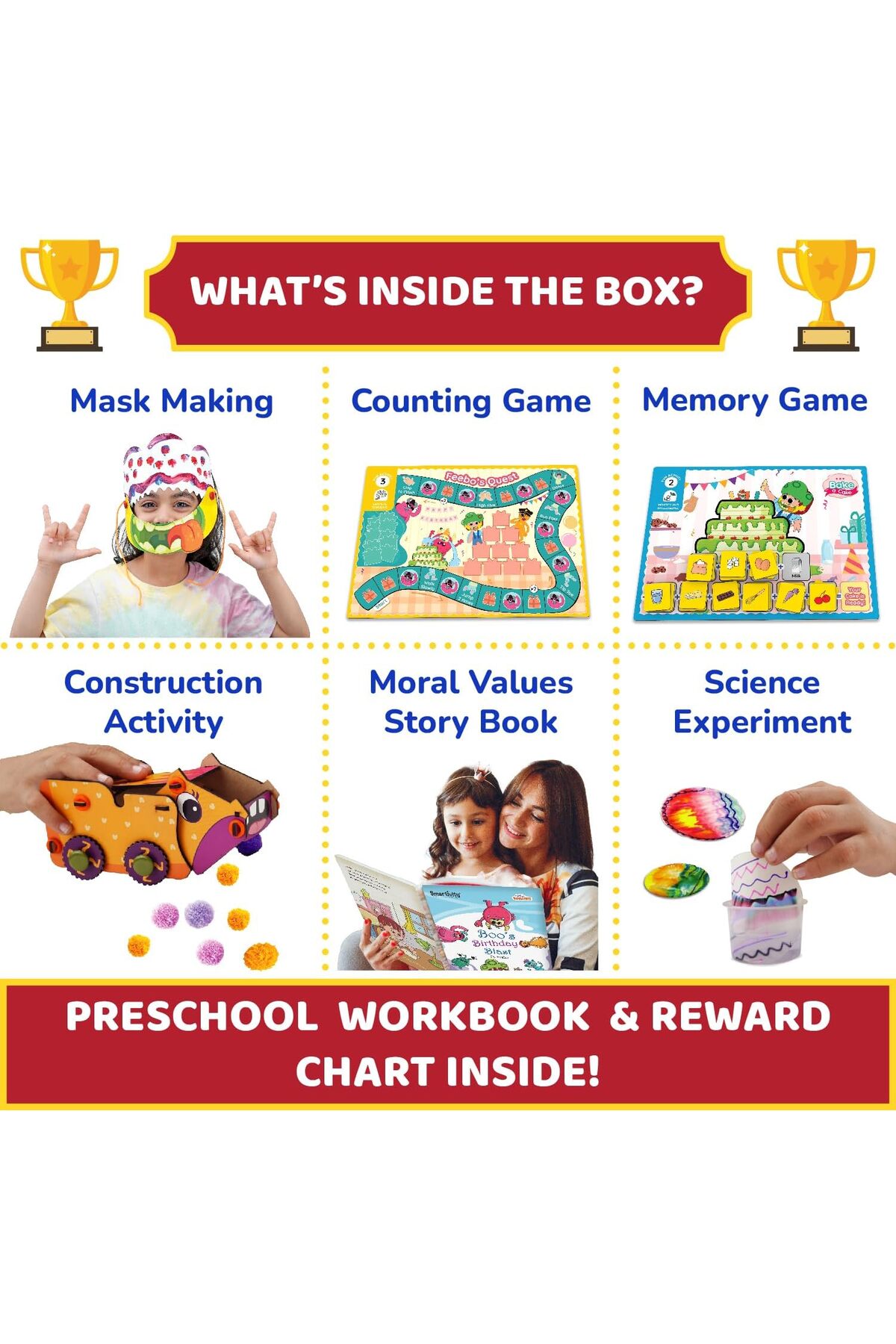 کیت آموزشی پیشدبستانی لیتل اسپارکس برای کودکان ۴ تا ۶ ساله