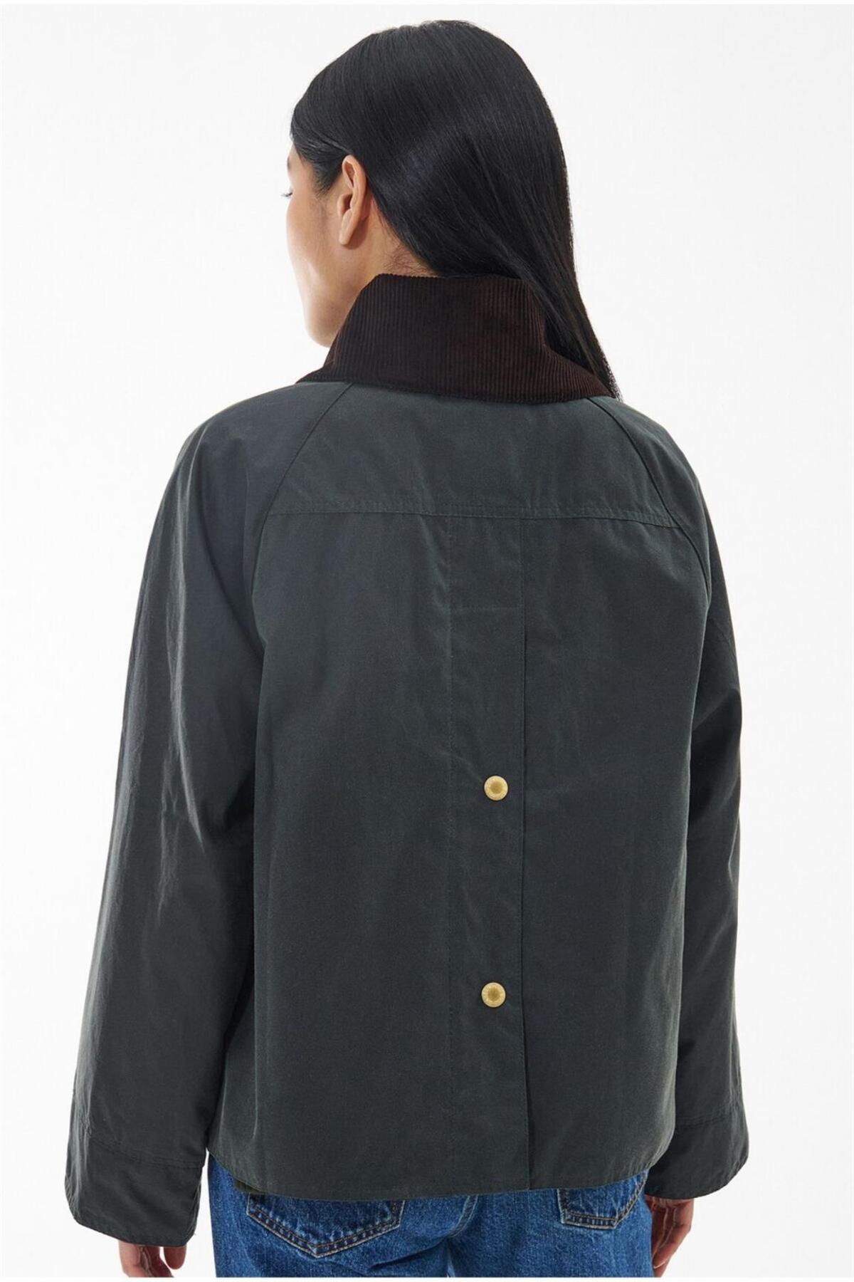 Barbour Catton Yağlı Ceket SG51 Sage-Ancient görsel 4
