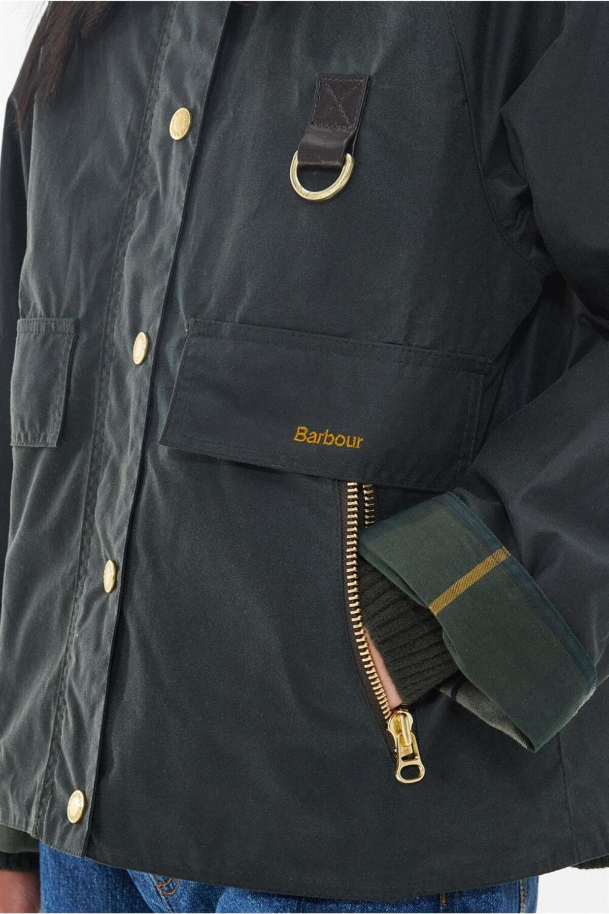 Barbour Catton Yağlı Ceket SG51 Sage-Ancient görsel 7