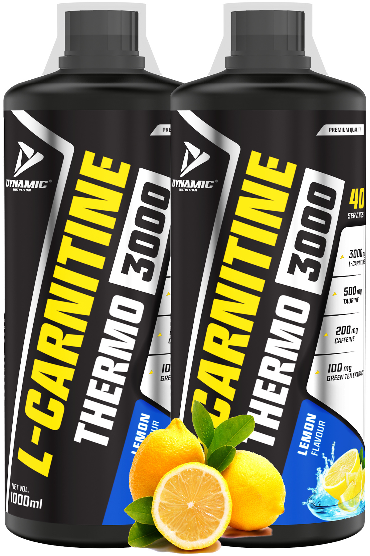 Dynamic Nutrition Thermo L-carnitine 3000 X 2 Adet - 2000ml - Limon Aromalı - 80 Servis - L-karnitin