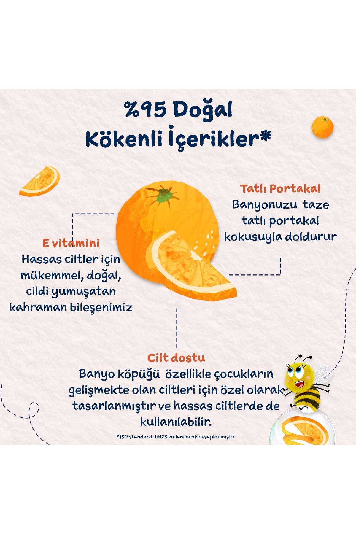 Organik Portakal Çocuk Banyo Köpüğü 250ml — CP2007 — تصویر 4 از 7
