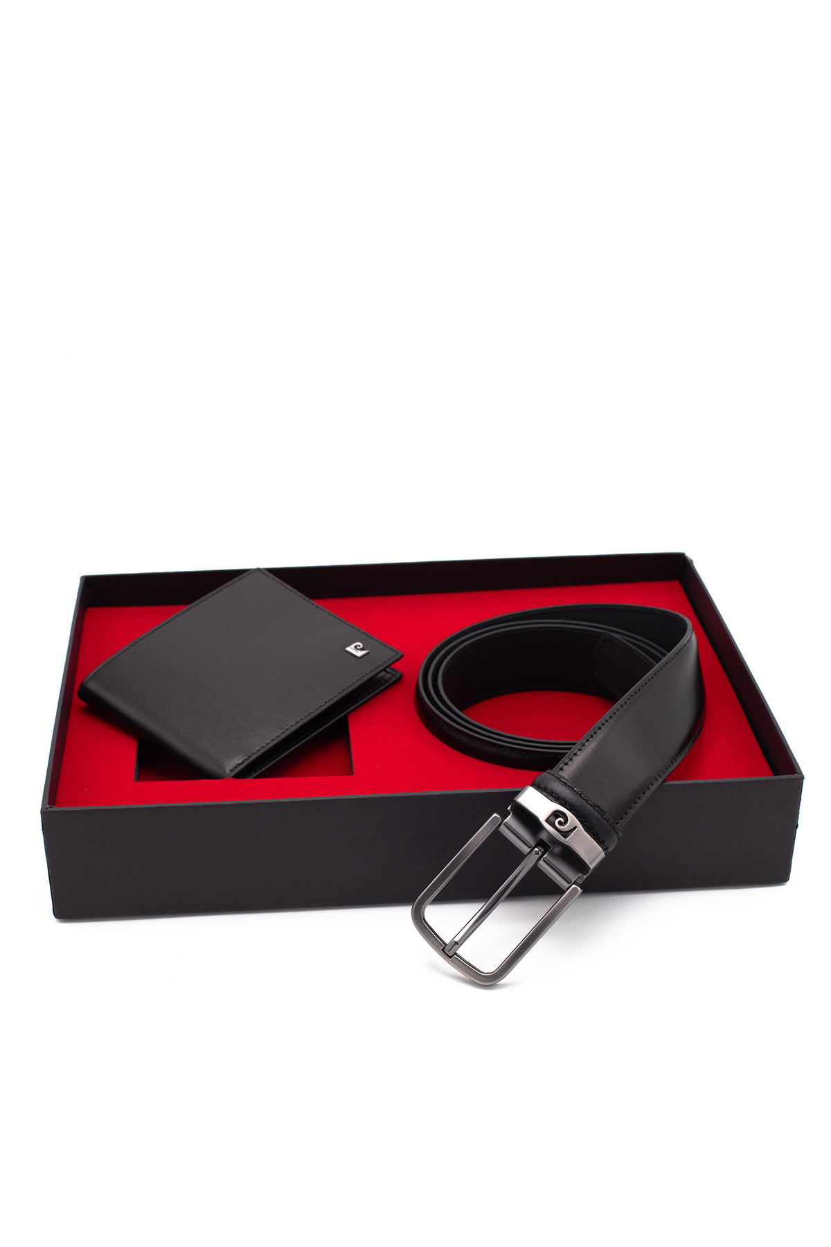 کیف پول و کمربند چرمی دو تکه PCANLSZ-3664F2I پیر کاردین کیف پول Pierre Cardin