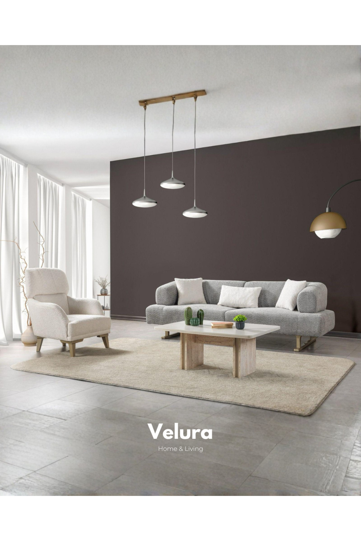 Velura Home & Living Sahra 3+1 Koltuk Takımı & Oturma Grubu