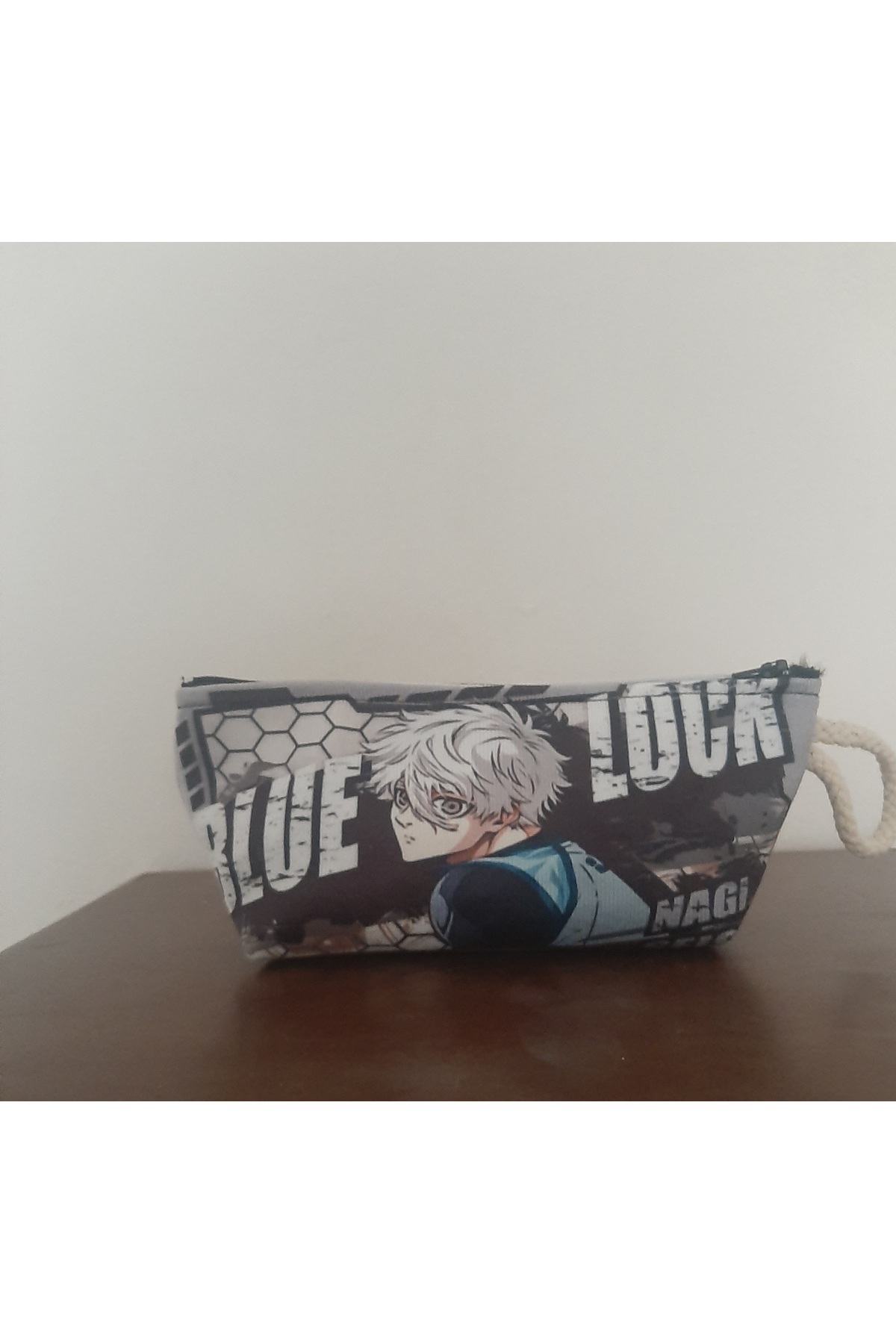 OWLBAG COMPANY OWL BAG Blue lock - Nagi Seishiro desenli kalemlik - makyaj çantası