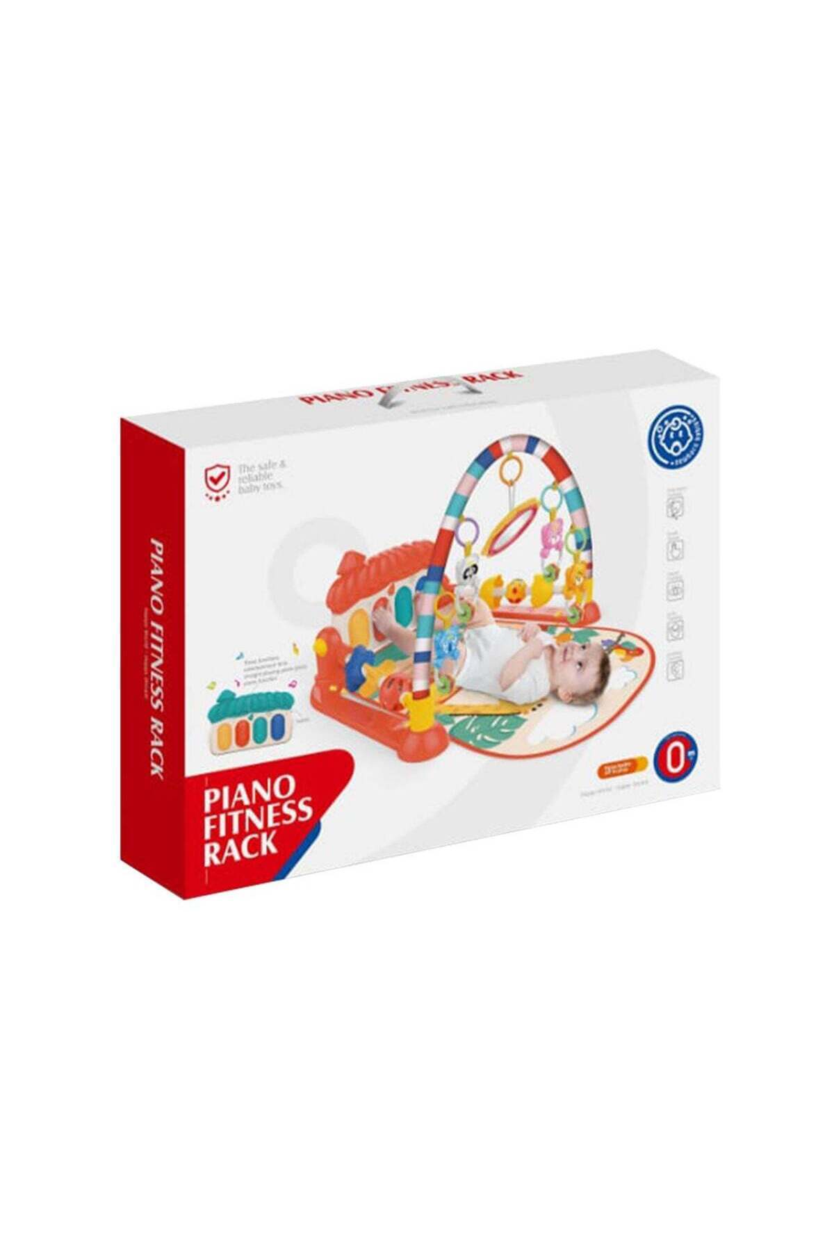 رف اللياقة البدنية للبيانو، لعبة موسيقية للأطفال مع لوحة مفاتيح للركل واللعب