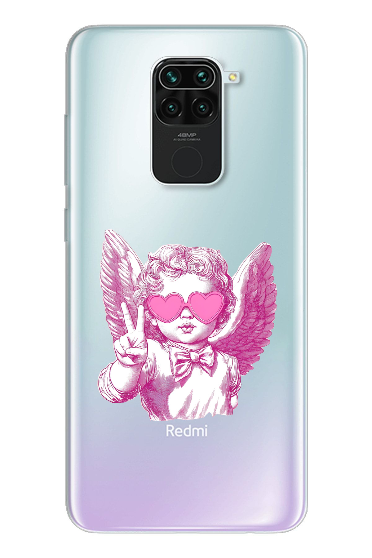 Xiaomi Redmi Note 9 Compatible Printed Soft Silicone Transparent Phone Case