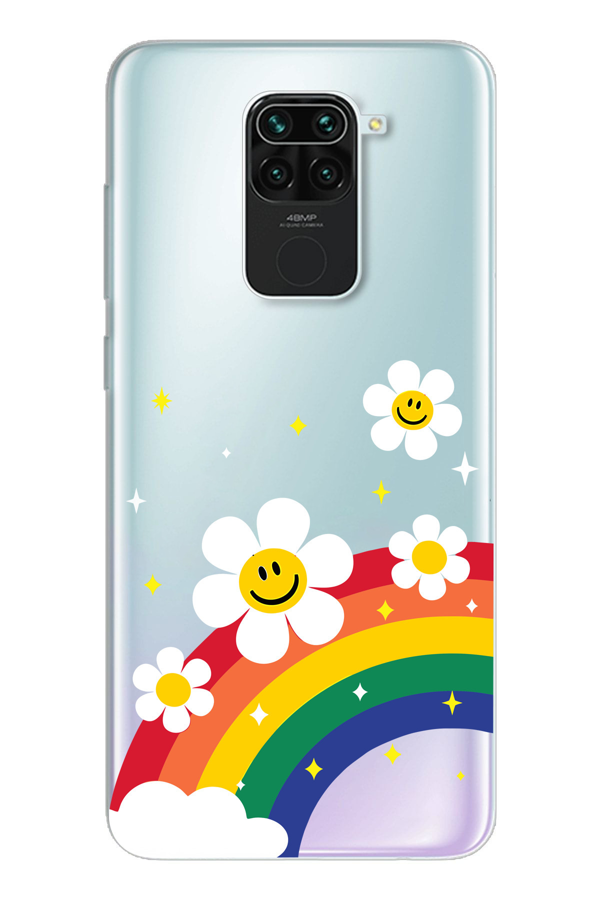 Xiaomi Redmi Note 9 Compatible Printed Soft Silicone Transparent Phone Case