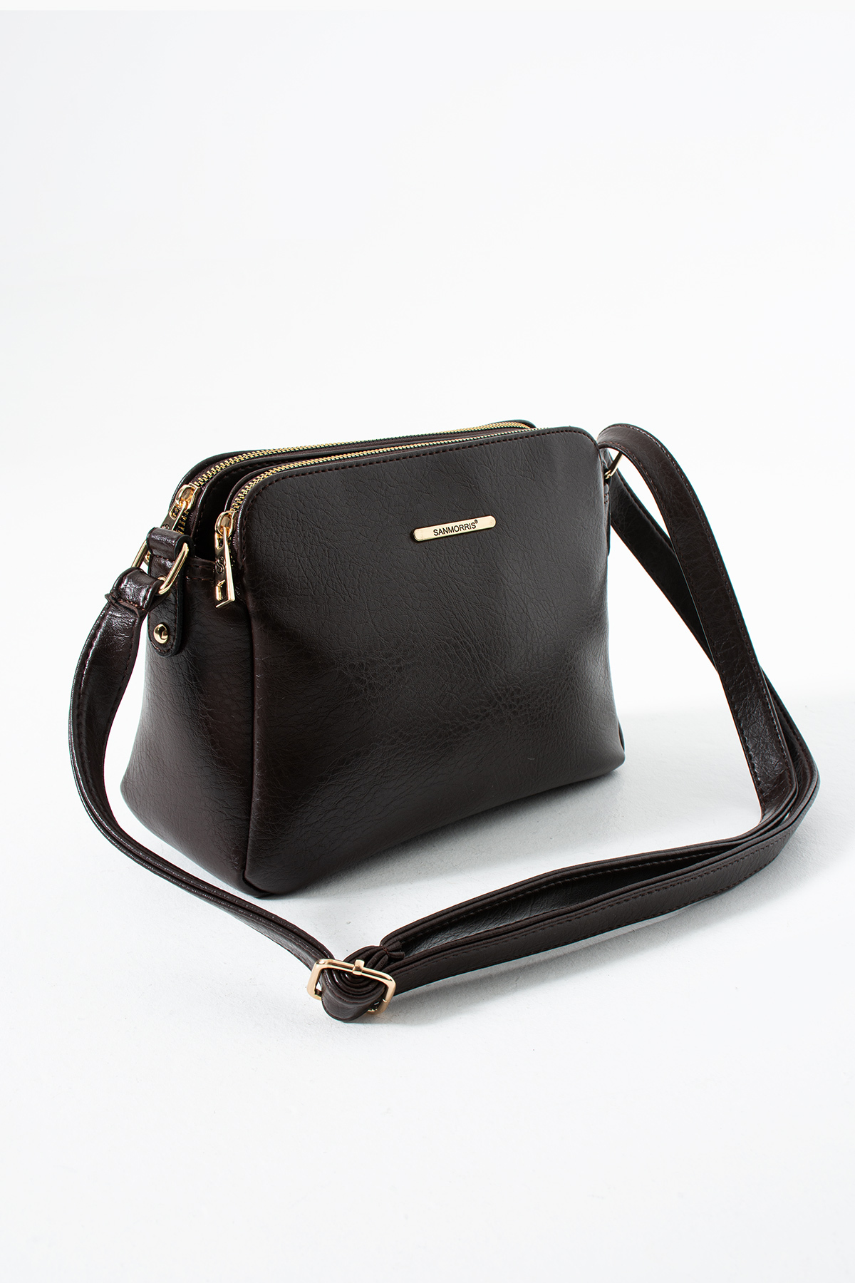 Sanmorris  GLC Kadın Ayarlanabilir3 Bölmeli Askılı Çapraz Çanta 1437 - Görsel 3