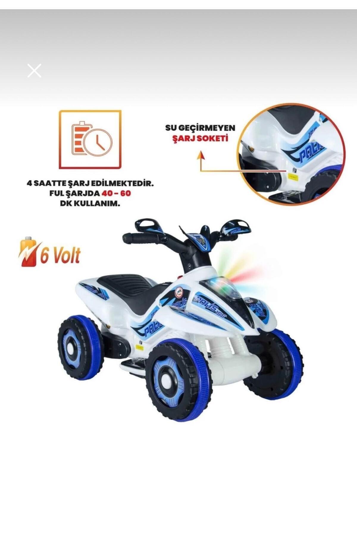 ATLT ATLANTİS RENKLİ LED IŞIKLI MÜZİKLİ AKÜLÜ ATV ÇOCUK MOTORU