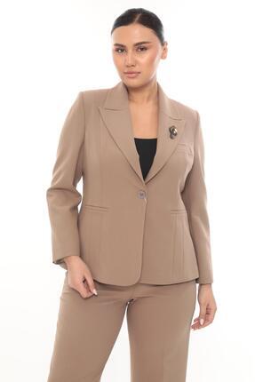 PRENSES Kadın Şık Blazer Ceket Pantolon Takım Zarif Günlük Ofis Model